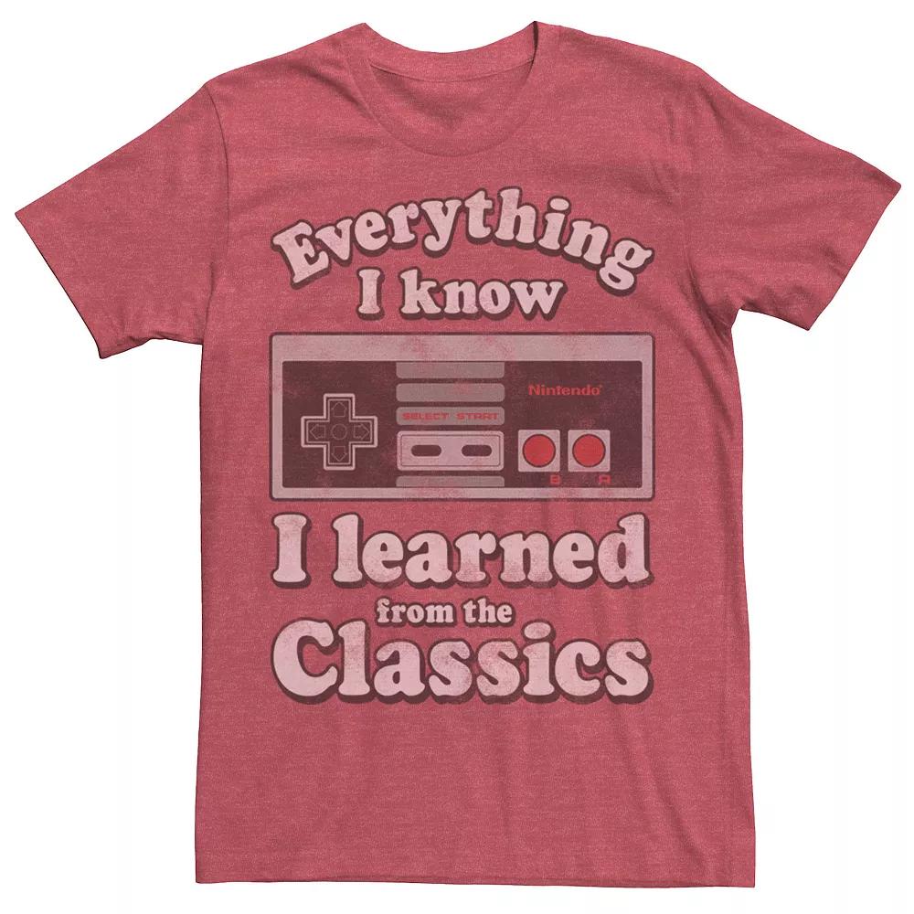 Men's Nintendo NES Controller Learn The Classics Tee,  Product Image