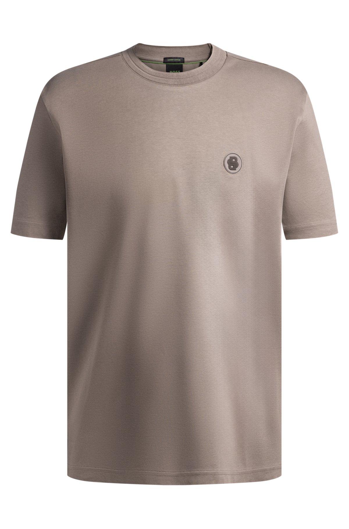 Thermo-regulating T-shirt in cotton with Double B monogram Product Image