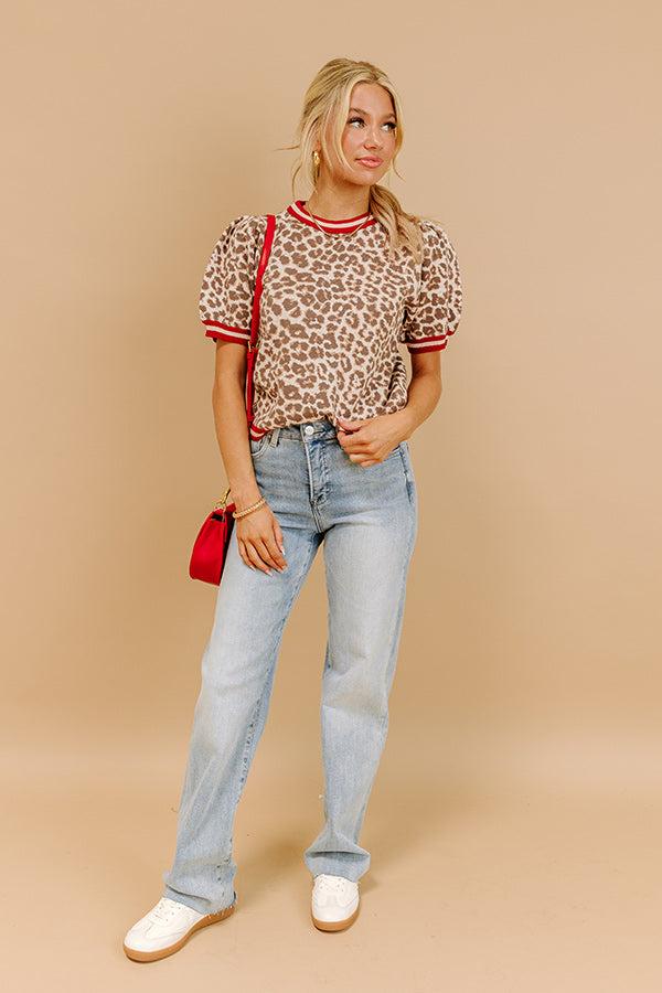 Spotted And Chic Knit Top Product Image