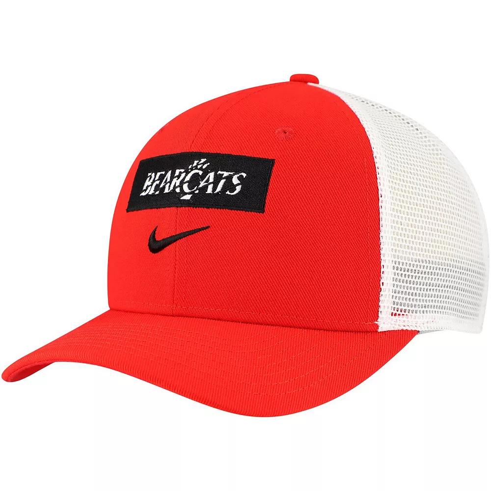 Men's Nike Red Cincinnati Bearcats 2024/25 Sideline Rise Trucker Adjustable Hat Product Image