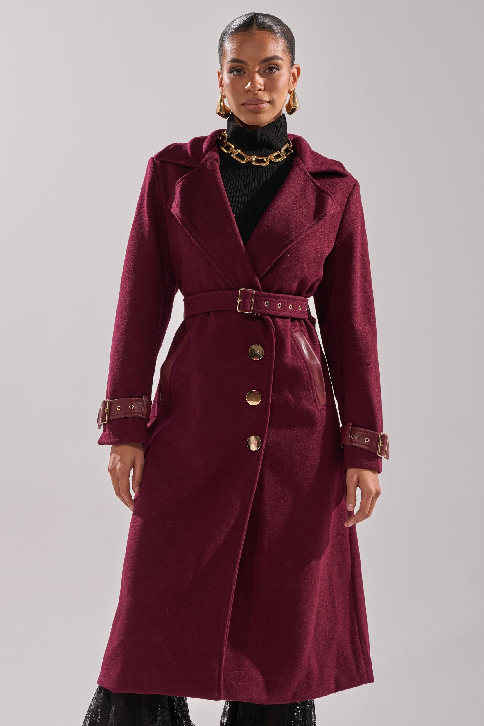 CATALINA FUR COLLAR TRENCH Product Image