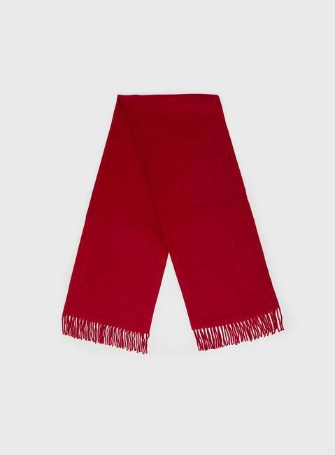 Heavy Hearted Scarf Red Product Image
