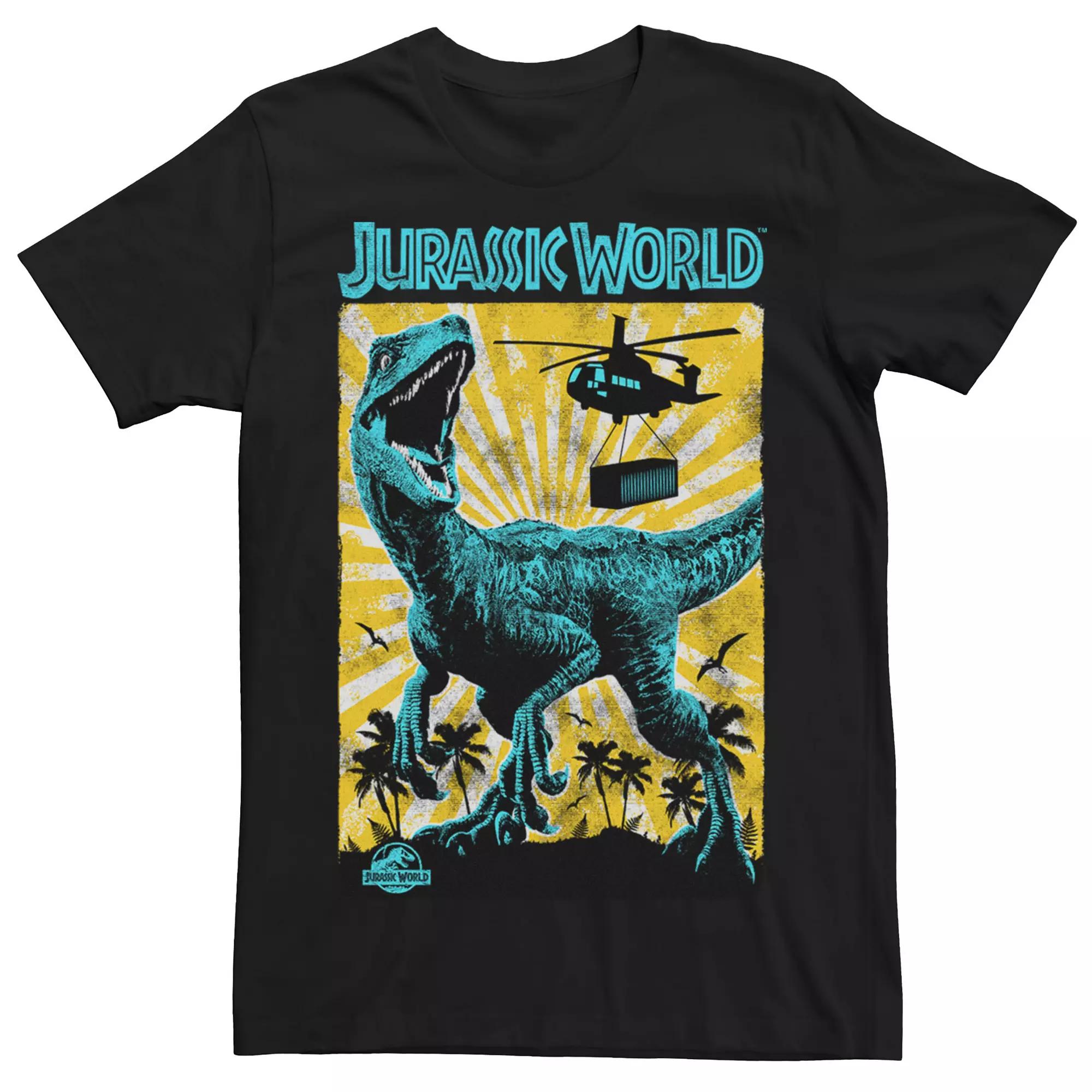 Men's Jurassic World T-Rex Retro Poster Tee,  Product Image