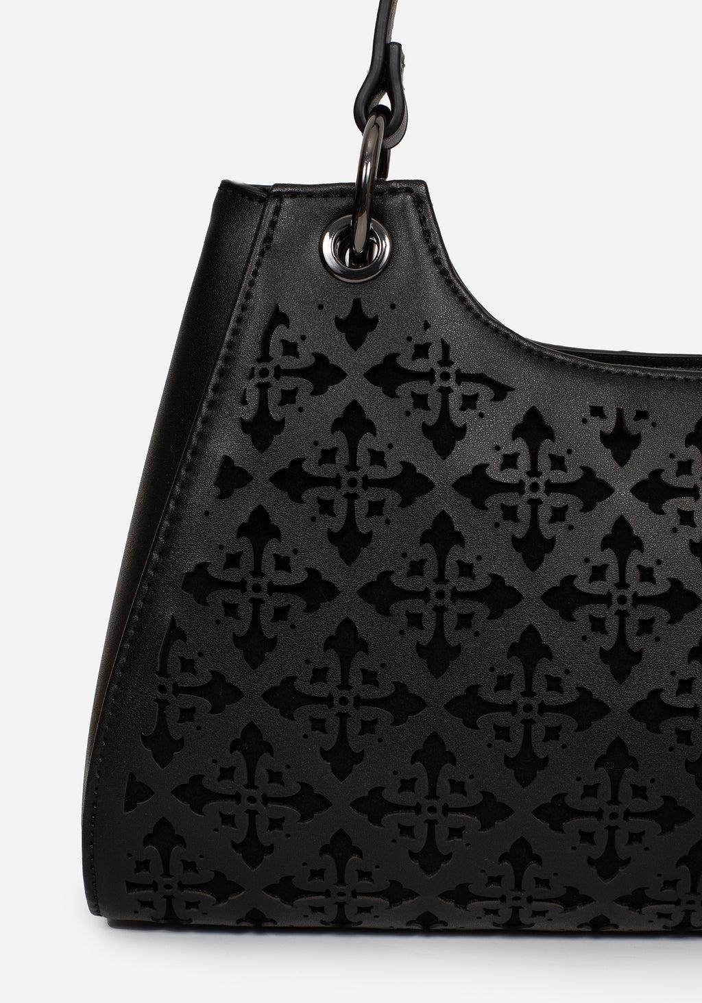 Crux Cut Out Faux Leather Shoulder Bag Product Image