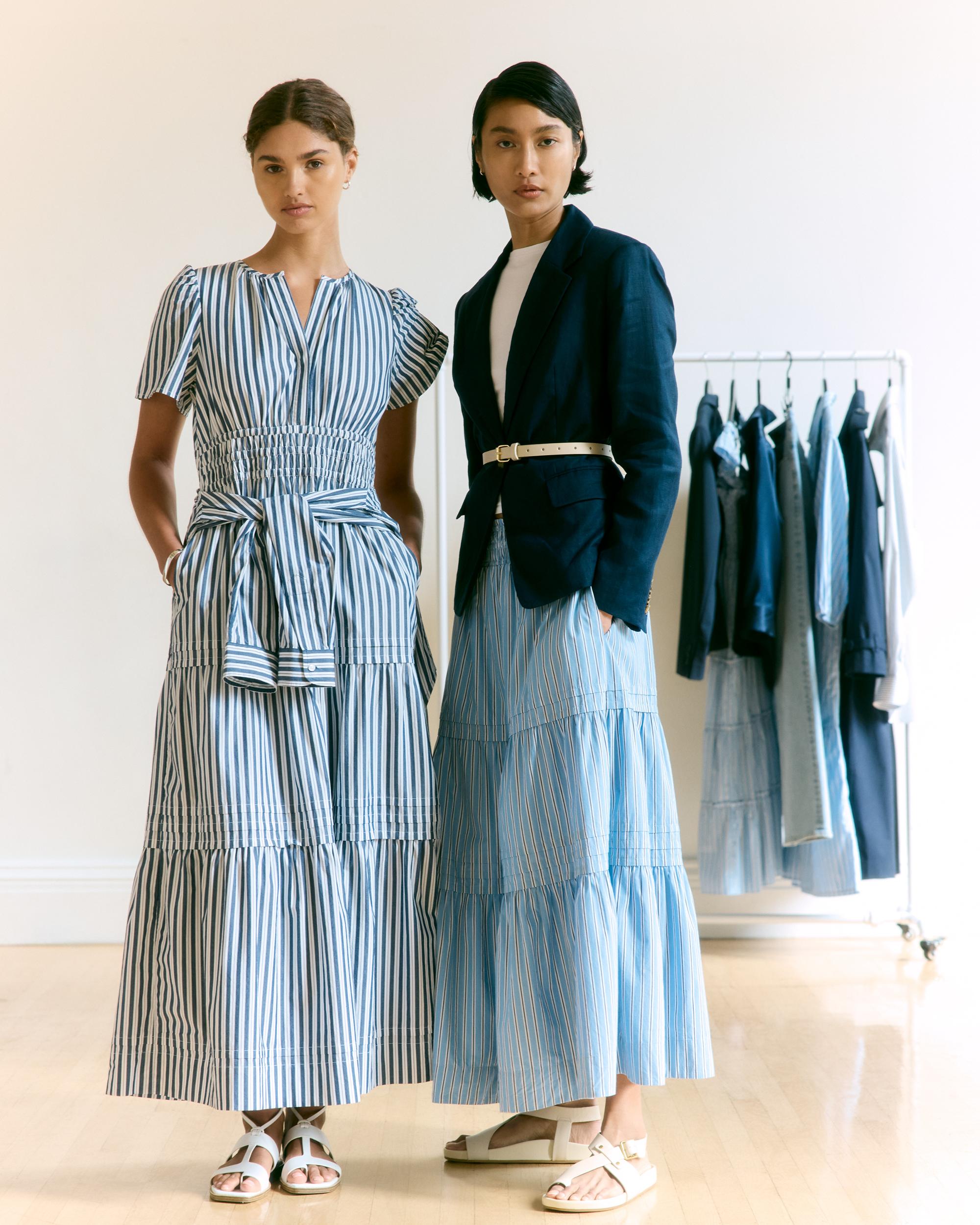 Quince | Women's Poplin Tiered Maxi Skirt Organic Cotton Product Image