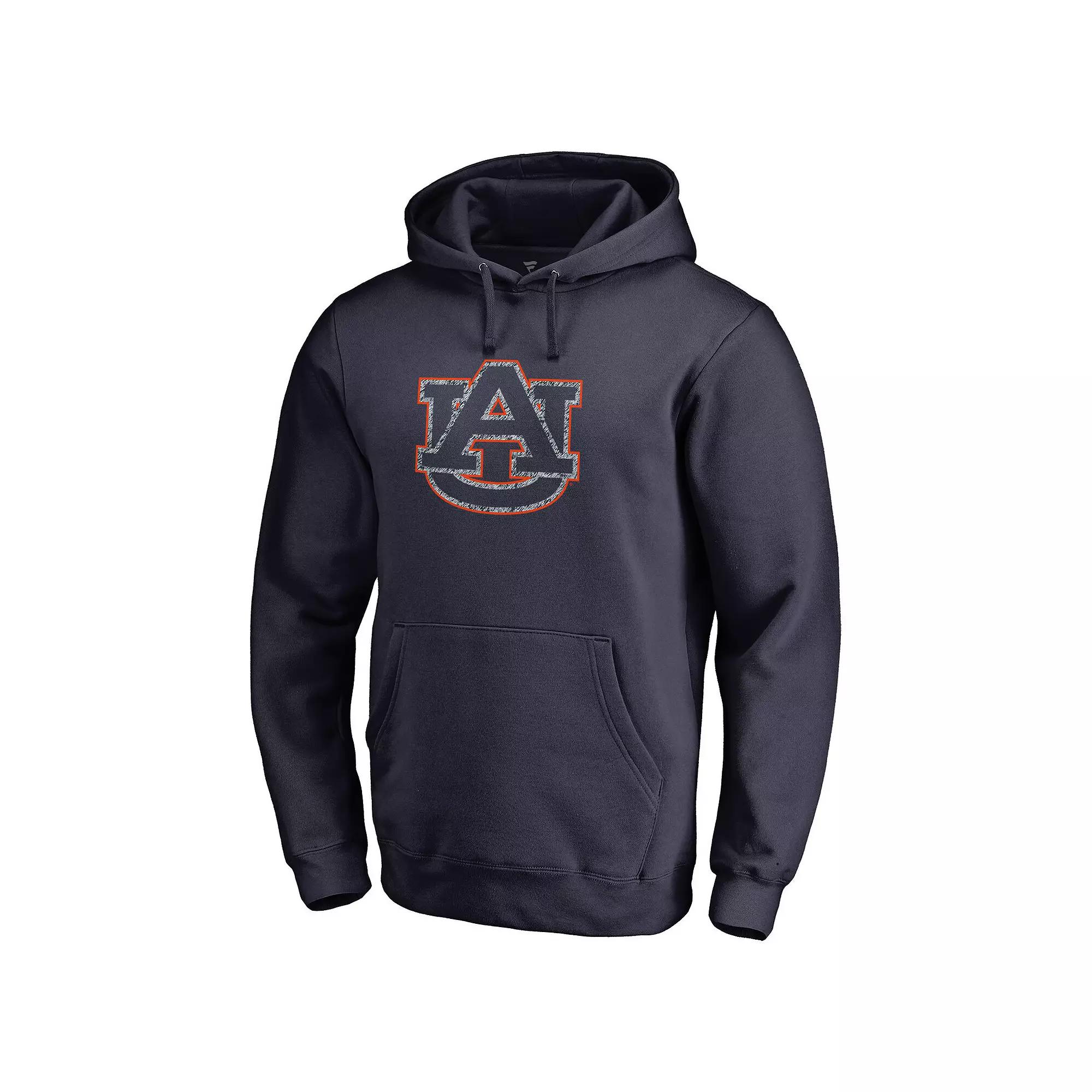 Men's Navy Chicago Bears Throwback Logo Pullover Hoodie,  Product Image