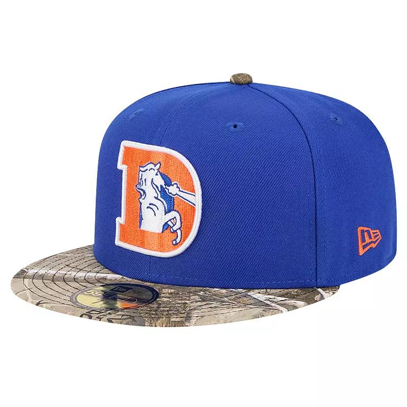 Men's New Era Royal Denver Broncos Active Two-Tone Camo 59FIFTY Fitted Hat, Size: 7 1/2, Blue Product Image
