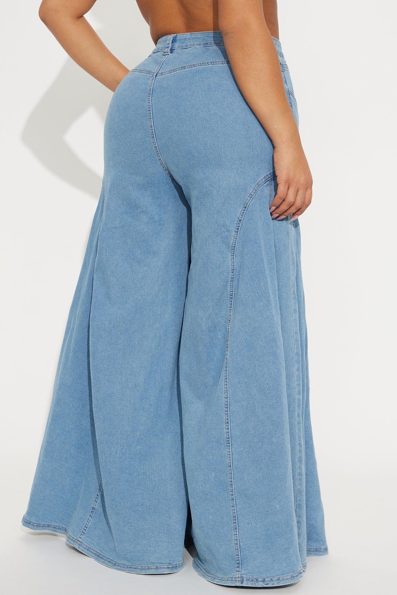Kalinda Extreme Wide Leg Jeans - Medium Wash Product Image
