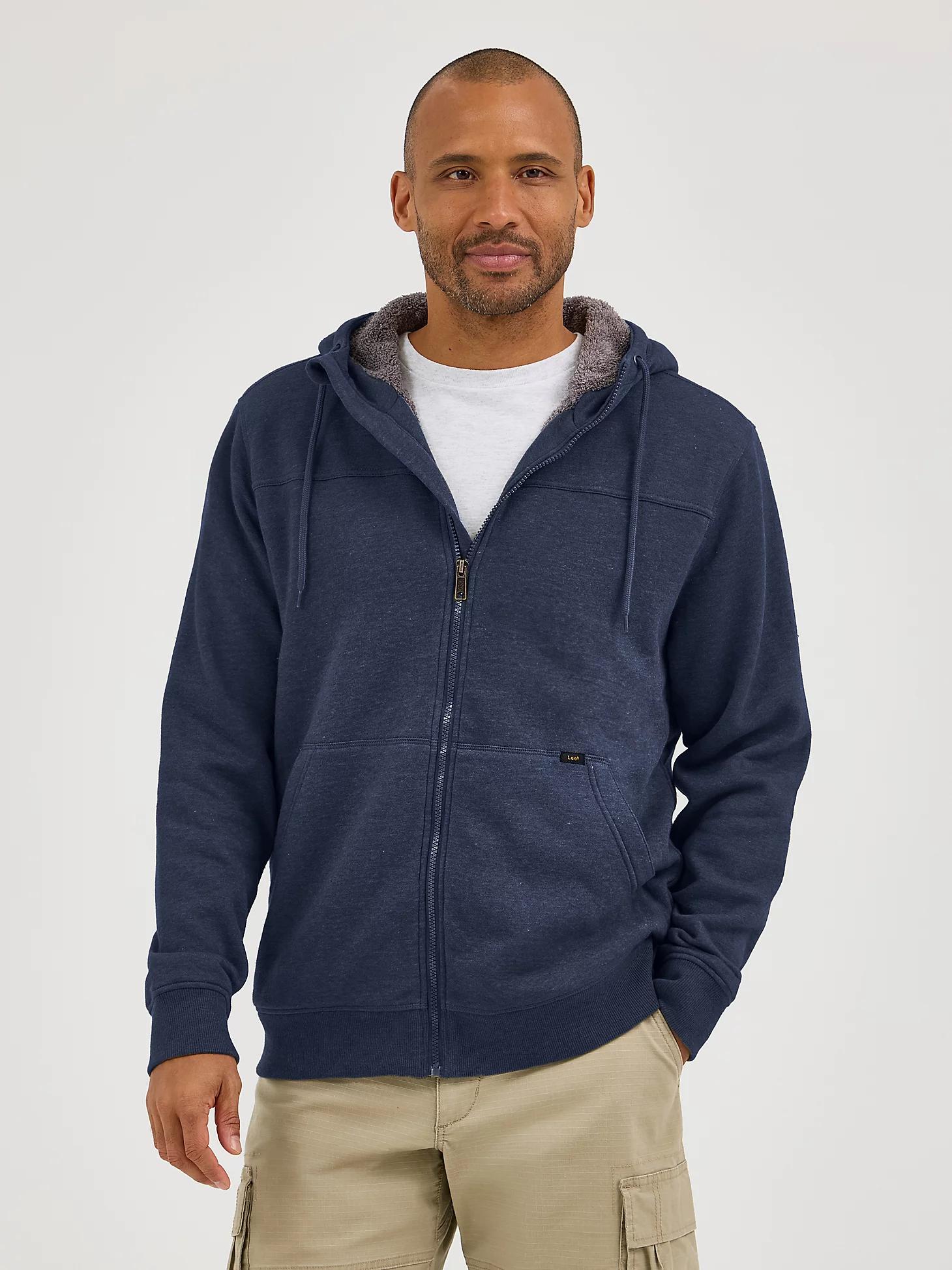 Men's Water Resistant Hooded Sherpa Jacket | Men's Jackets & Outerwear | Lee® Product Image