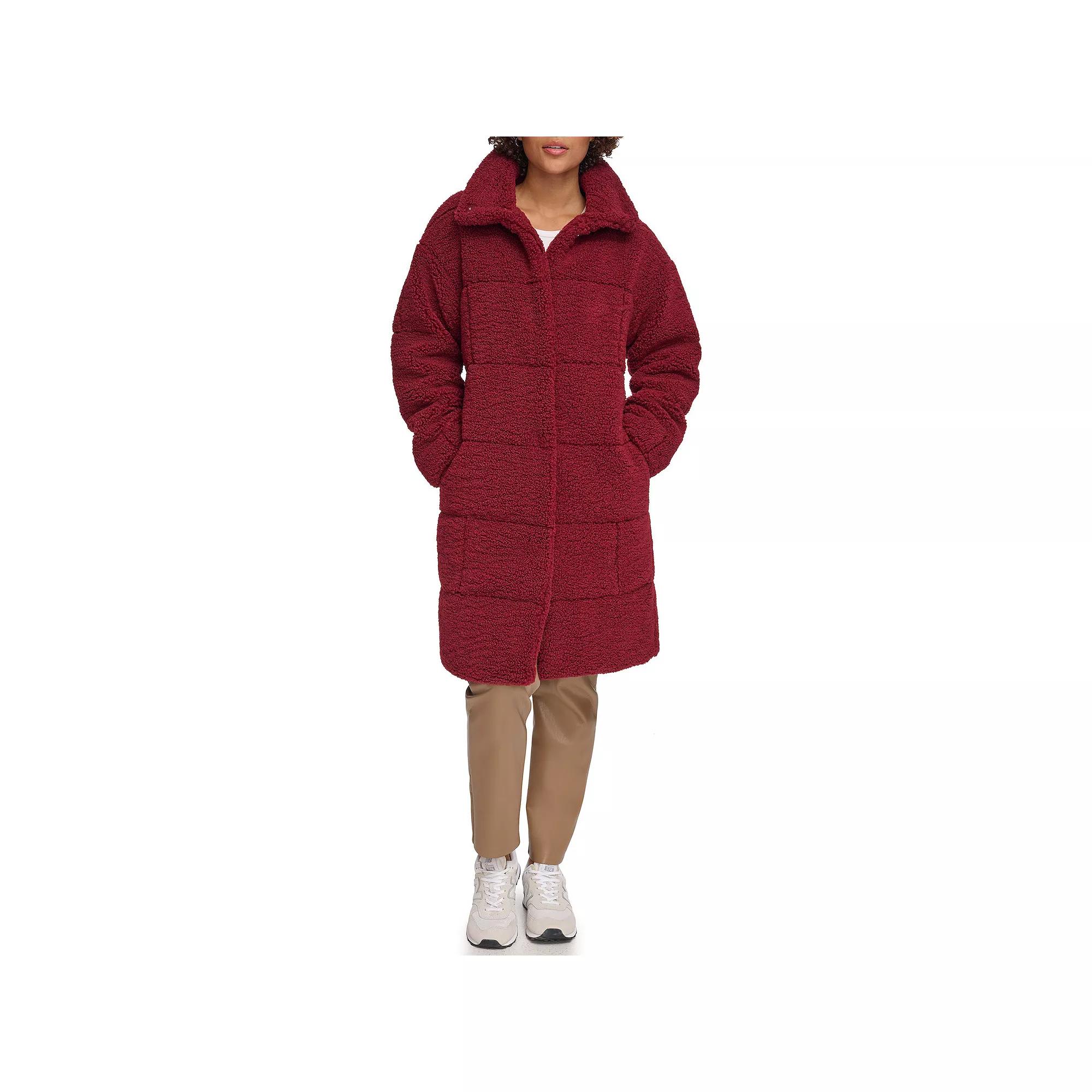 Women's Levi's® Long Quilted Sherpa Coat,  Product Image