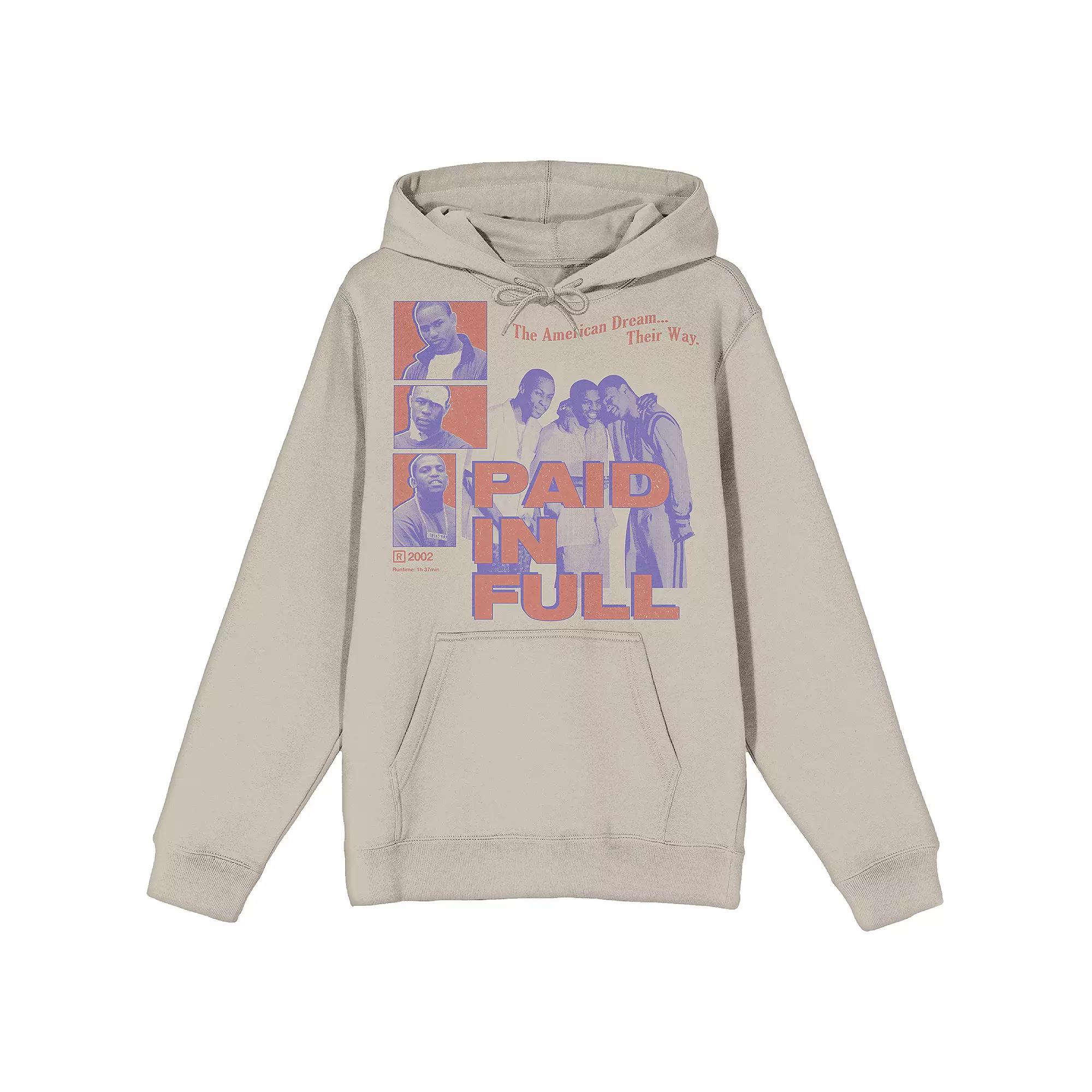 Men's Paid In Full Vintage Group Hoodie, Size: XL, Ivory Product Image