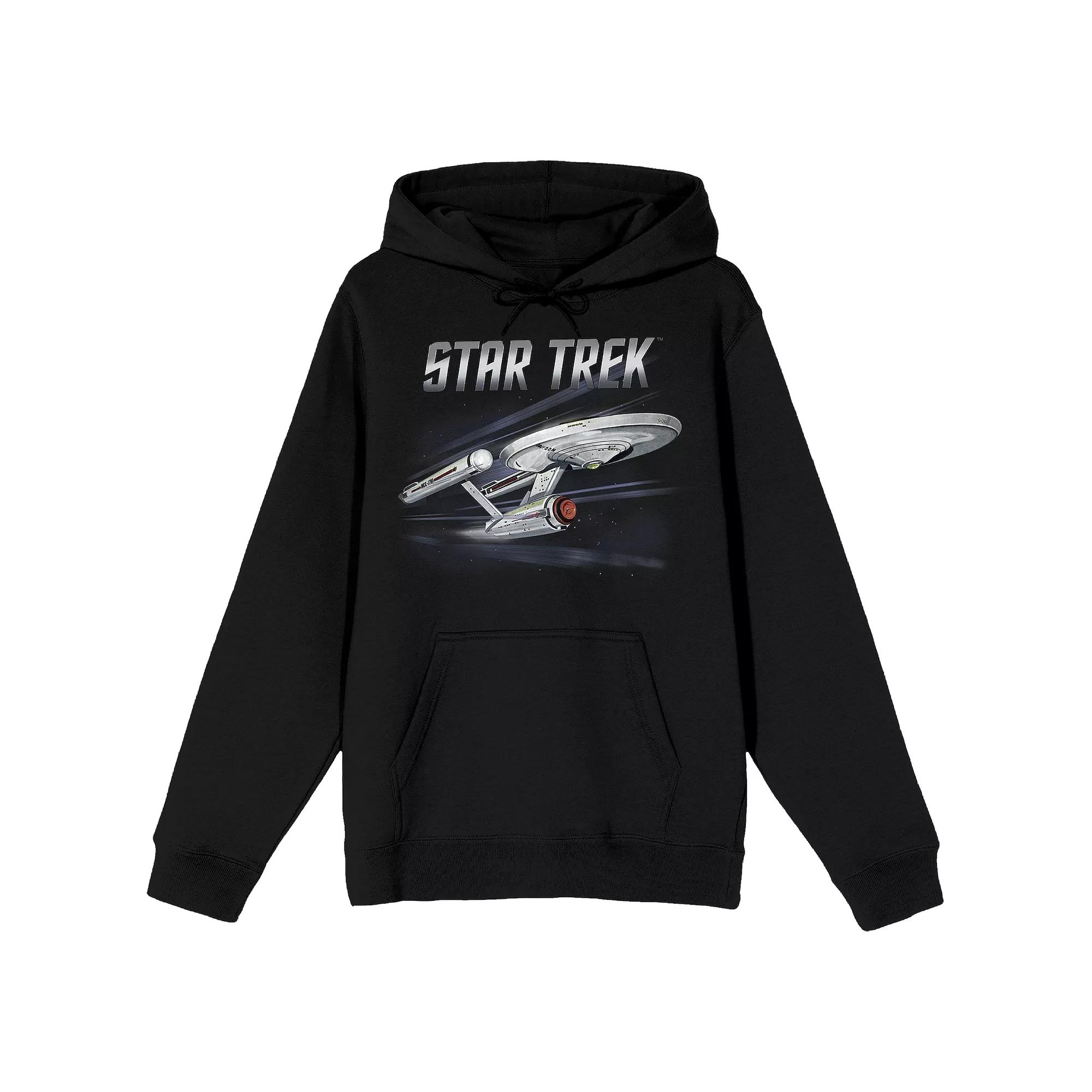Men's Star Trek USS Enterprise Warp Graphic Hoodie,  Product Image