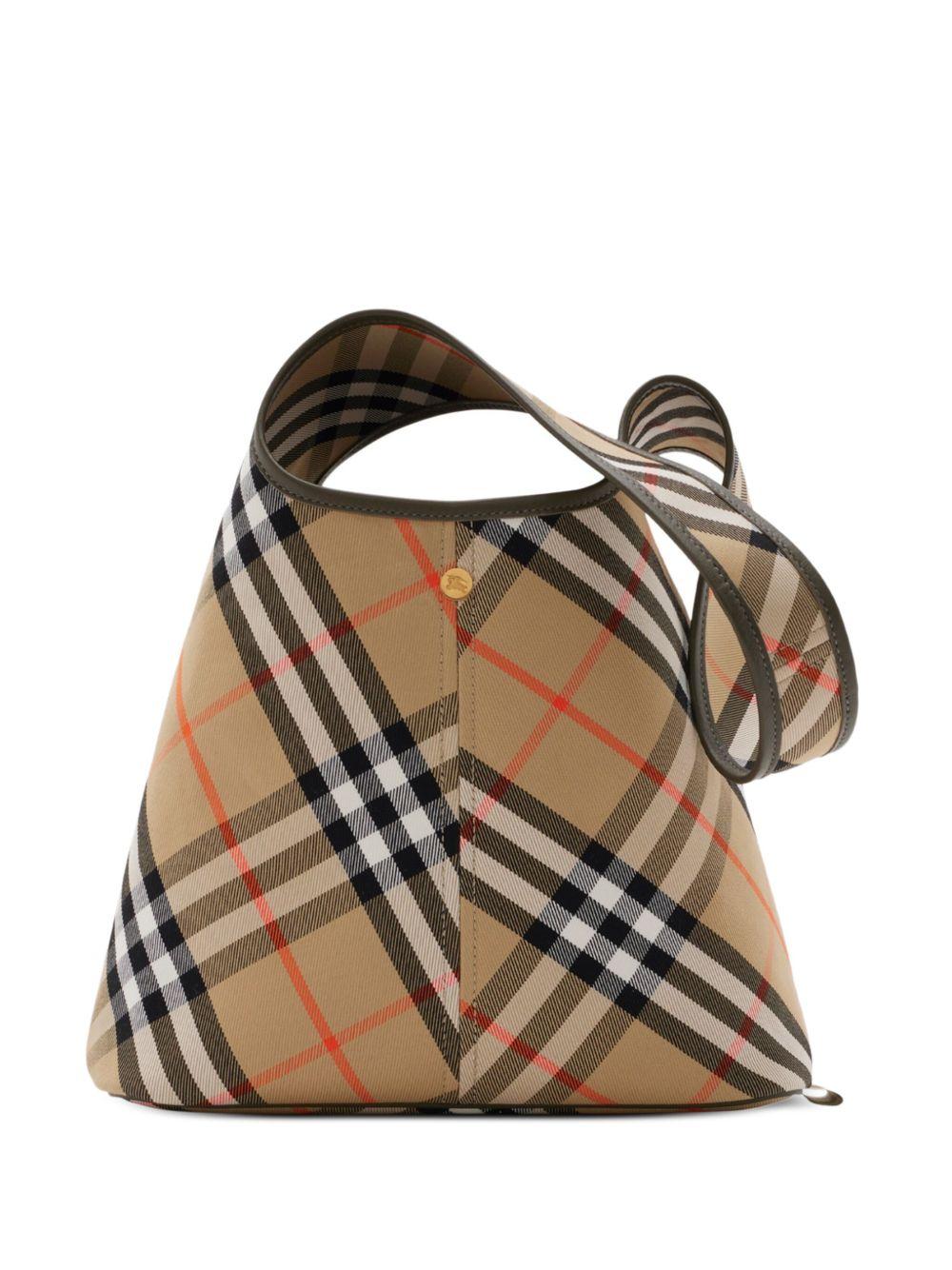 small check-pattern shoulder bag Product Image