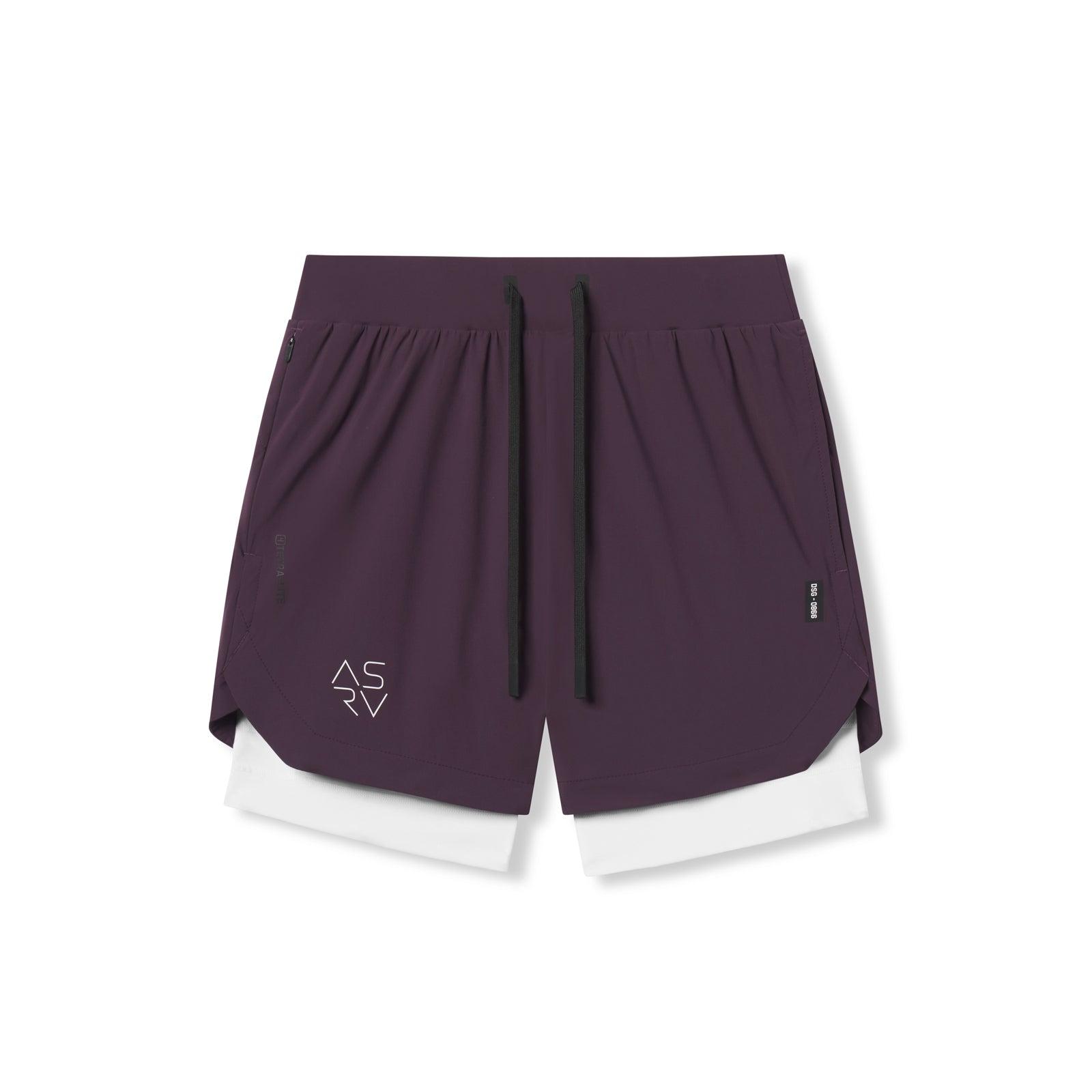 0866. Tetra-Lite® 7" Liner Short - Nightshade "Cyber"/White Male Product Image