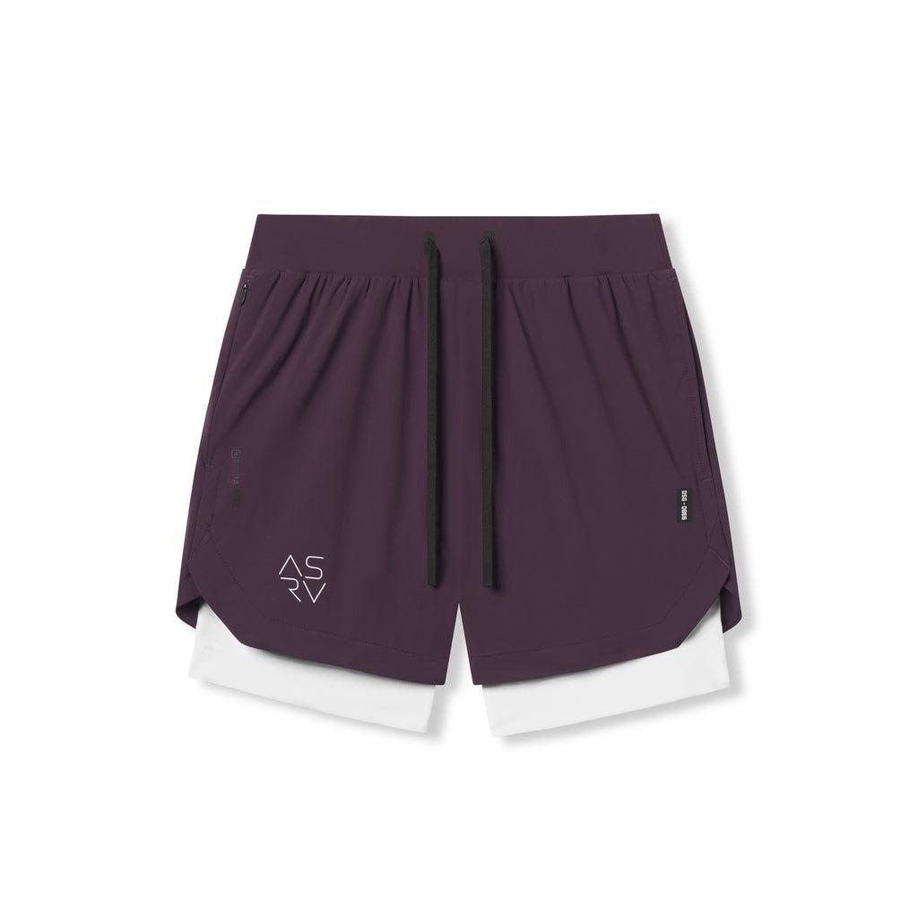 0866. Tetra-Lite® 7" Liner Short - Nightshade "Cyber"/White Male Product Image