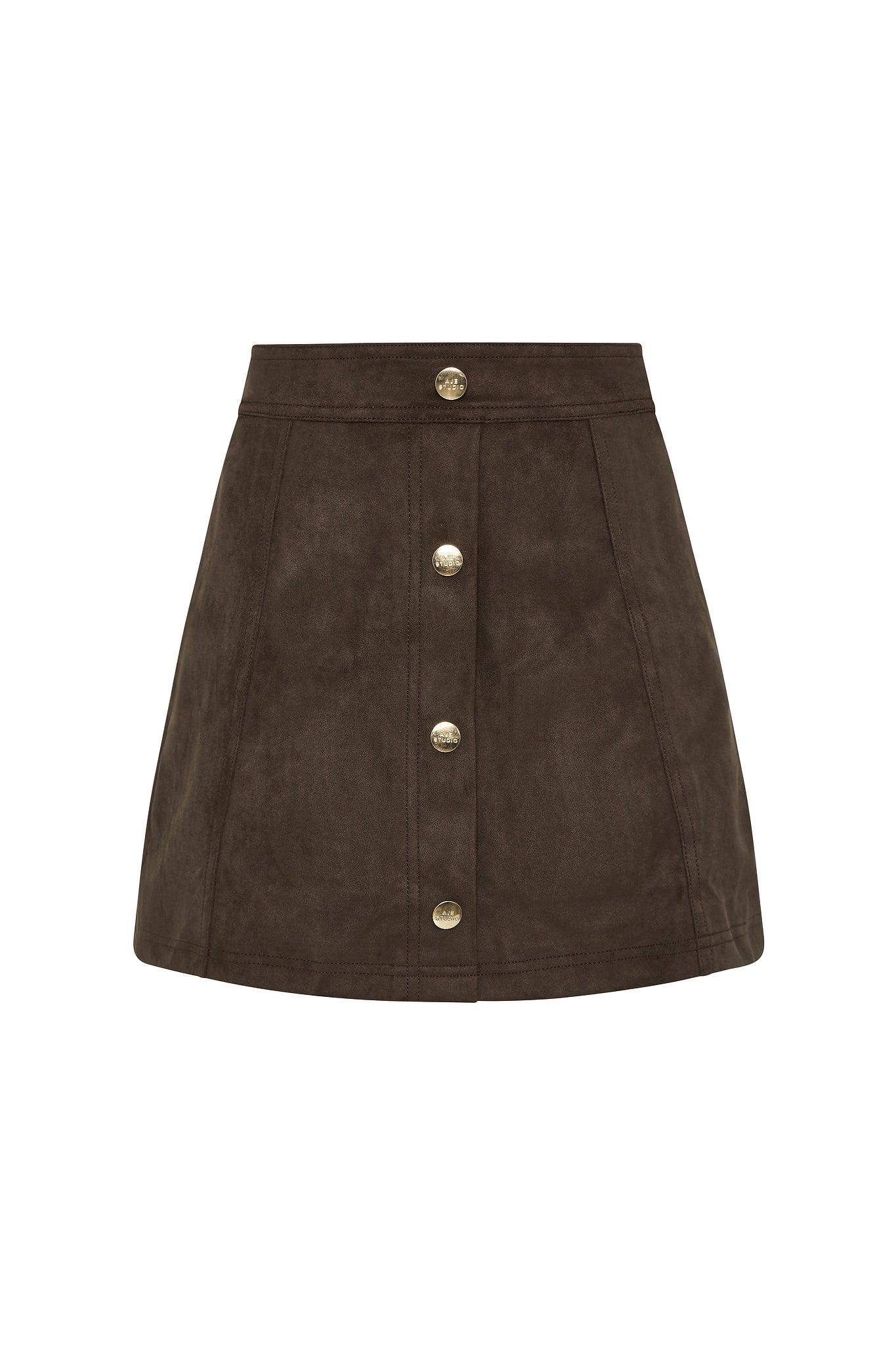 Calyx Vegan Suede Skirt Product Image