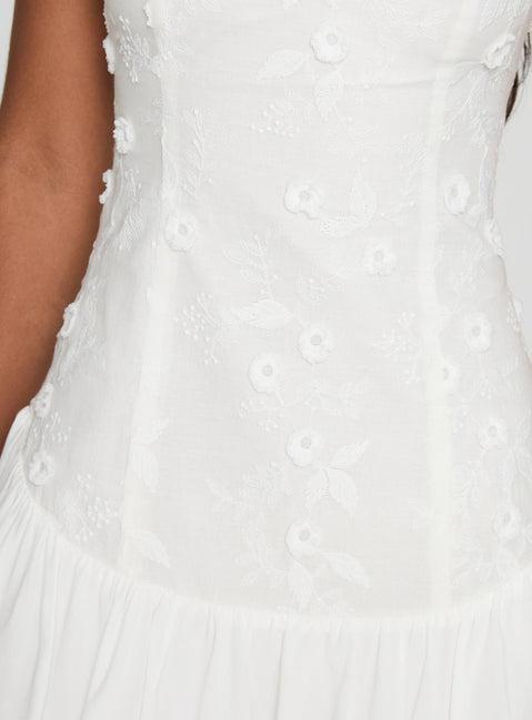 Envie Strapless Mini Dress White Product Image