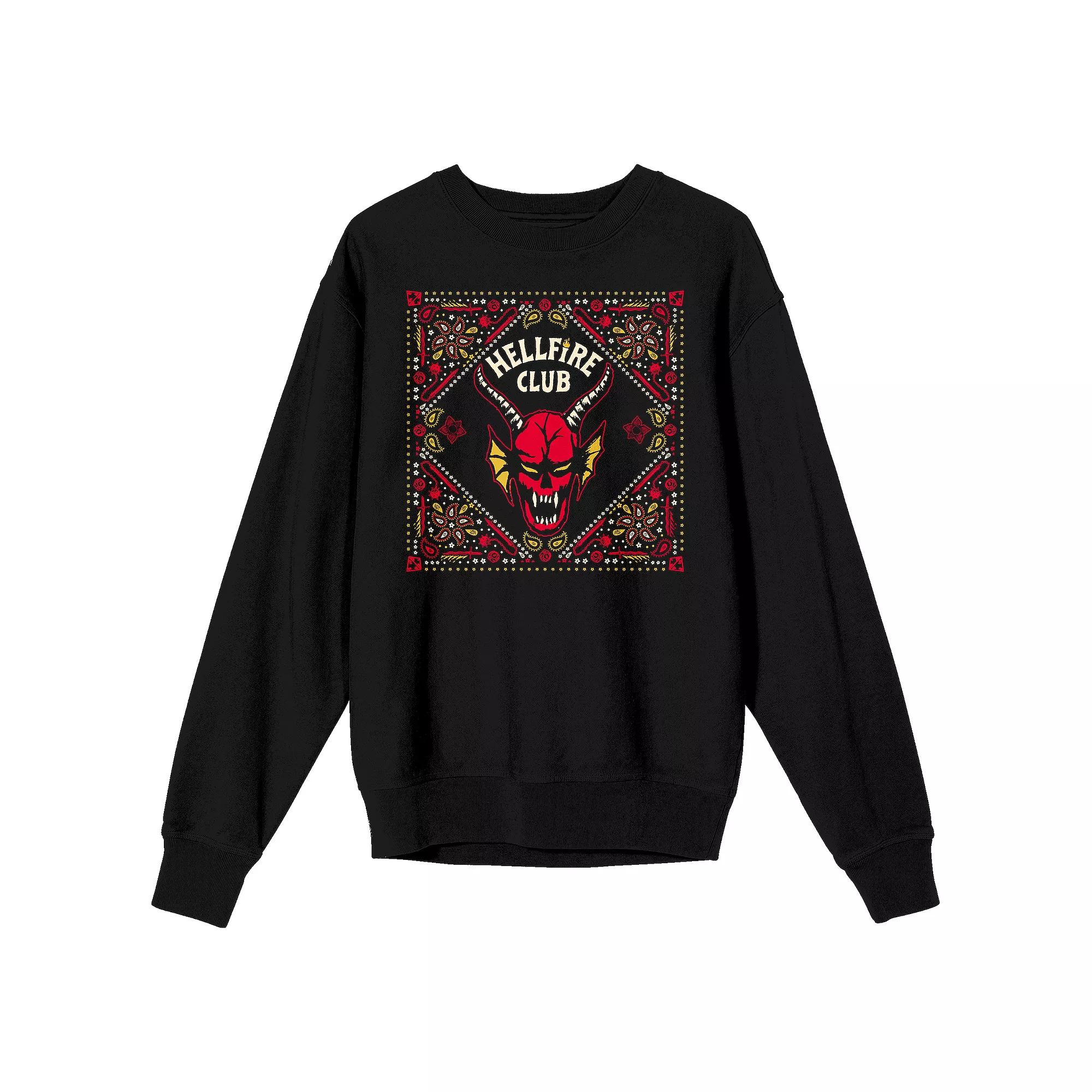 Men's Stranger Things Hellfire Long Sleeve Graphic Tee,  Product Image