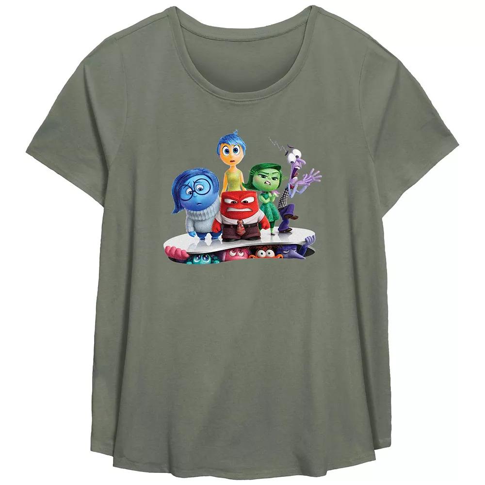 Disney / Pixar Inside Out 2 Plus Size New Emotions Graphic Tee, Women's, Size: 5XL, Green Product Image