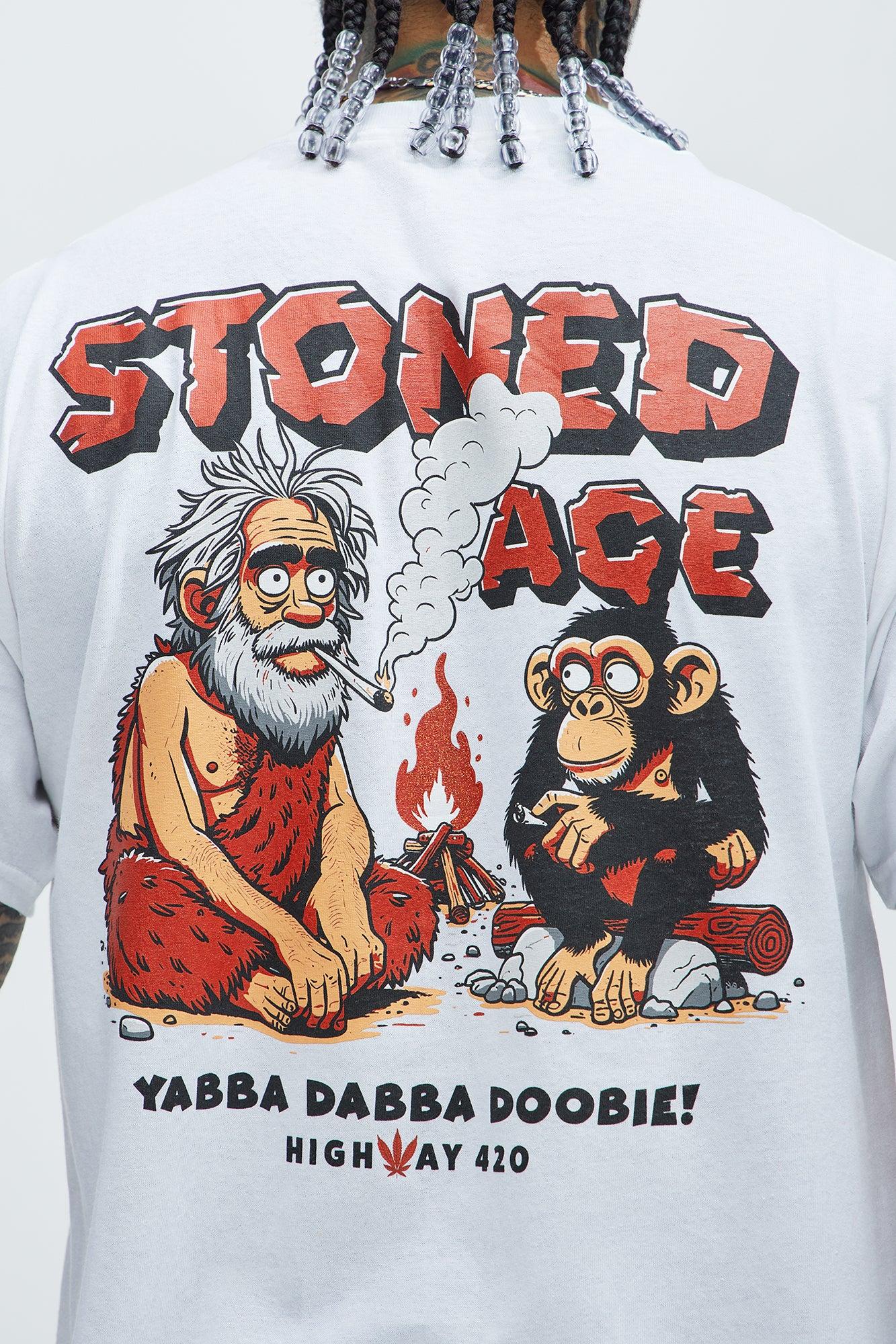 Stoned Age Short Sleeve Tee - White Product Image