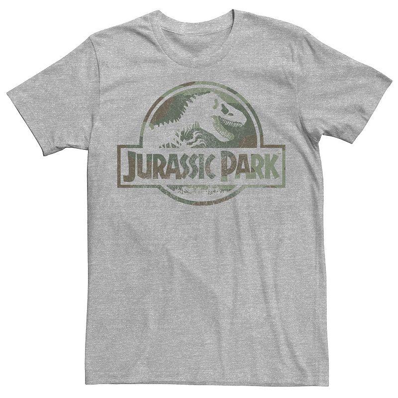 Mens Jurassic Park Camo Fossil Logo Tee, Men's,  Product Image