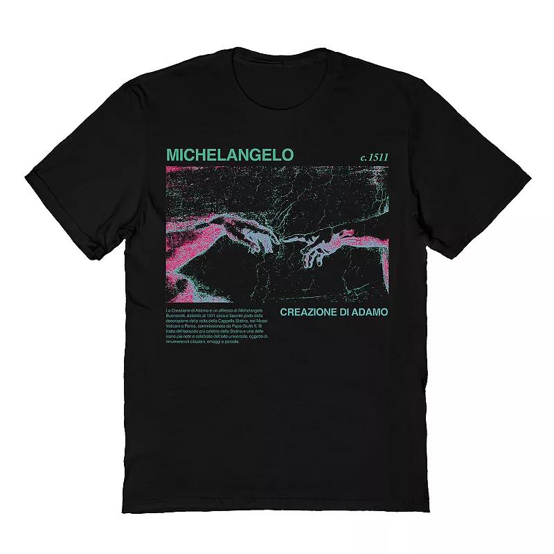 Men's Michaelangelo Michelangelo Creation Adam Tee, Size: Small, Black Product Image