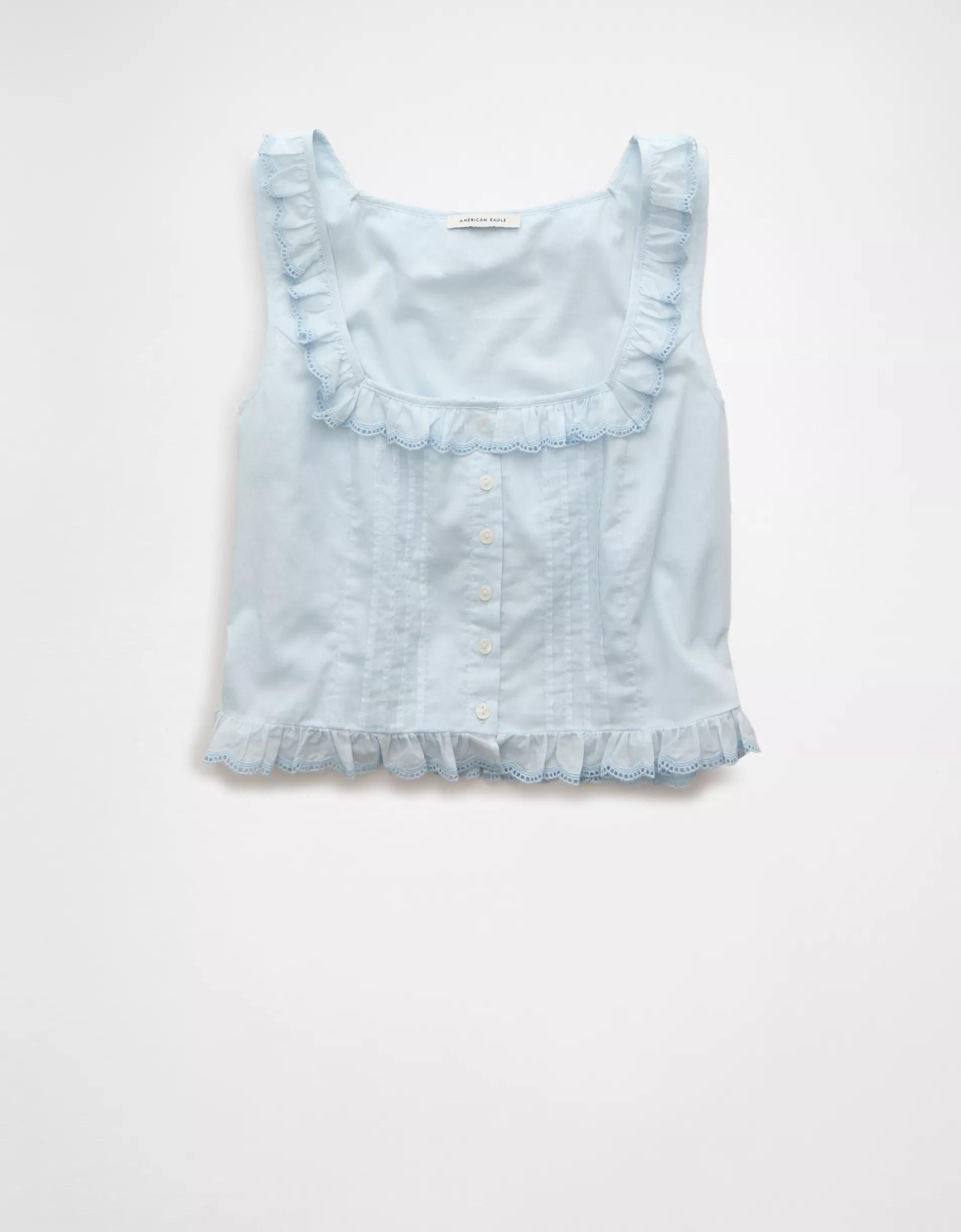 AE x The Summer I Turned Pretty Ruffle Corset Tank Top Product Image