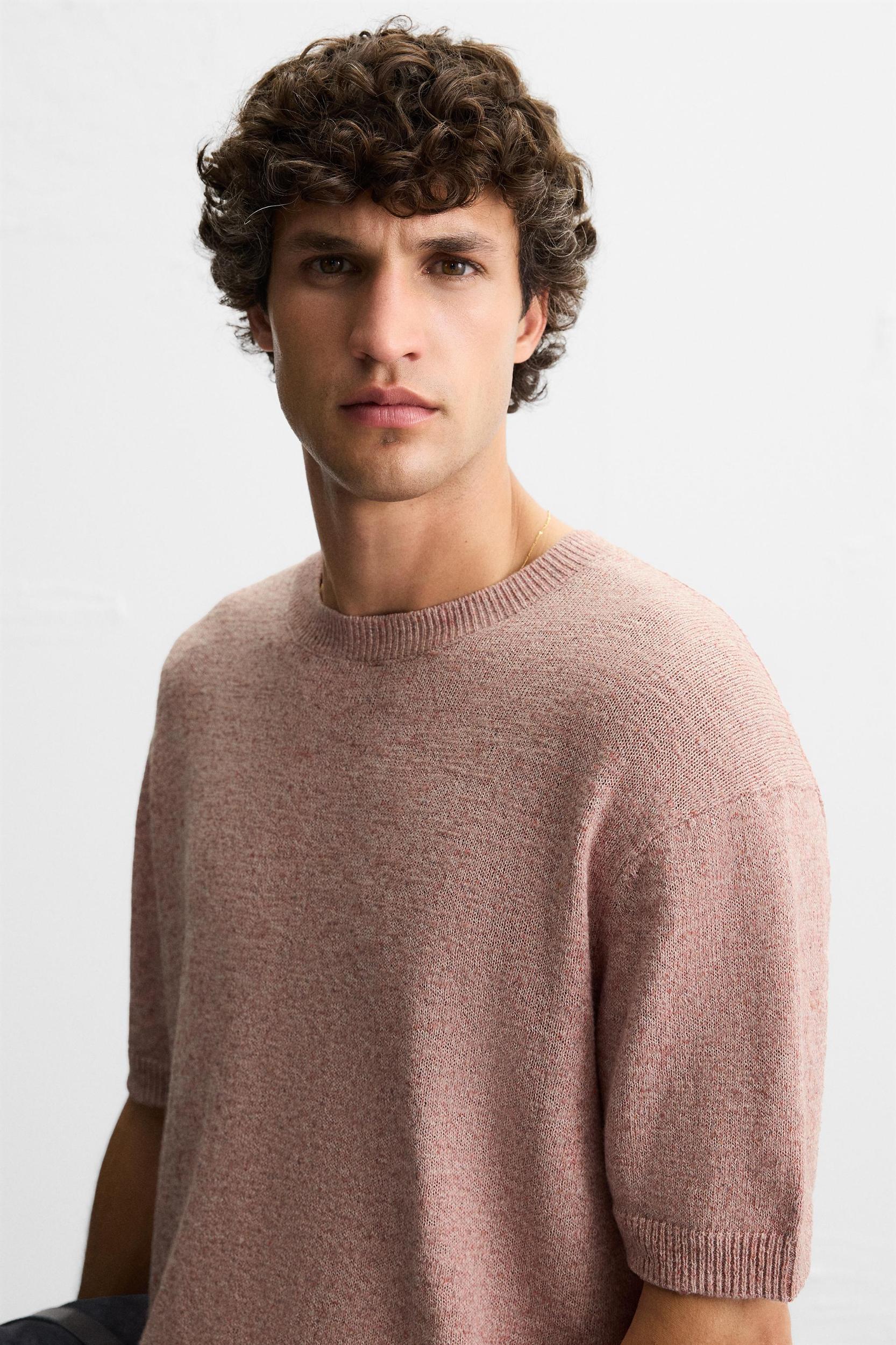 TEXTURED KNIT T-SHIRT Product Image