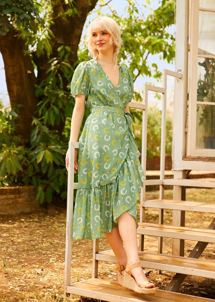 Luck Be a Lady Wrap Dress Product Image