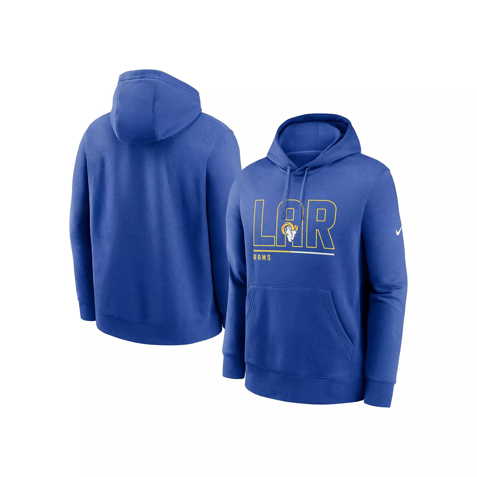 Men's Nike Royal Los Angeles Rams City Code Club Fleece Pullover Hoodie,  Product Image