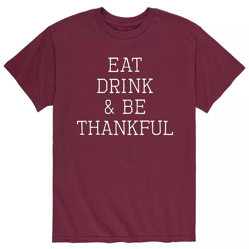 Men's Eat Drink Be Thankful Tee,  Product Image
