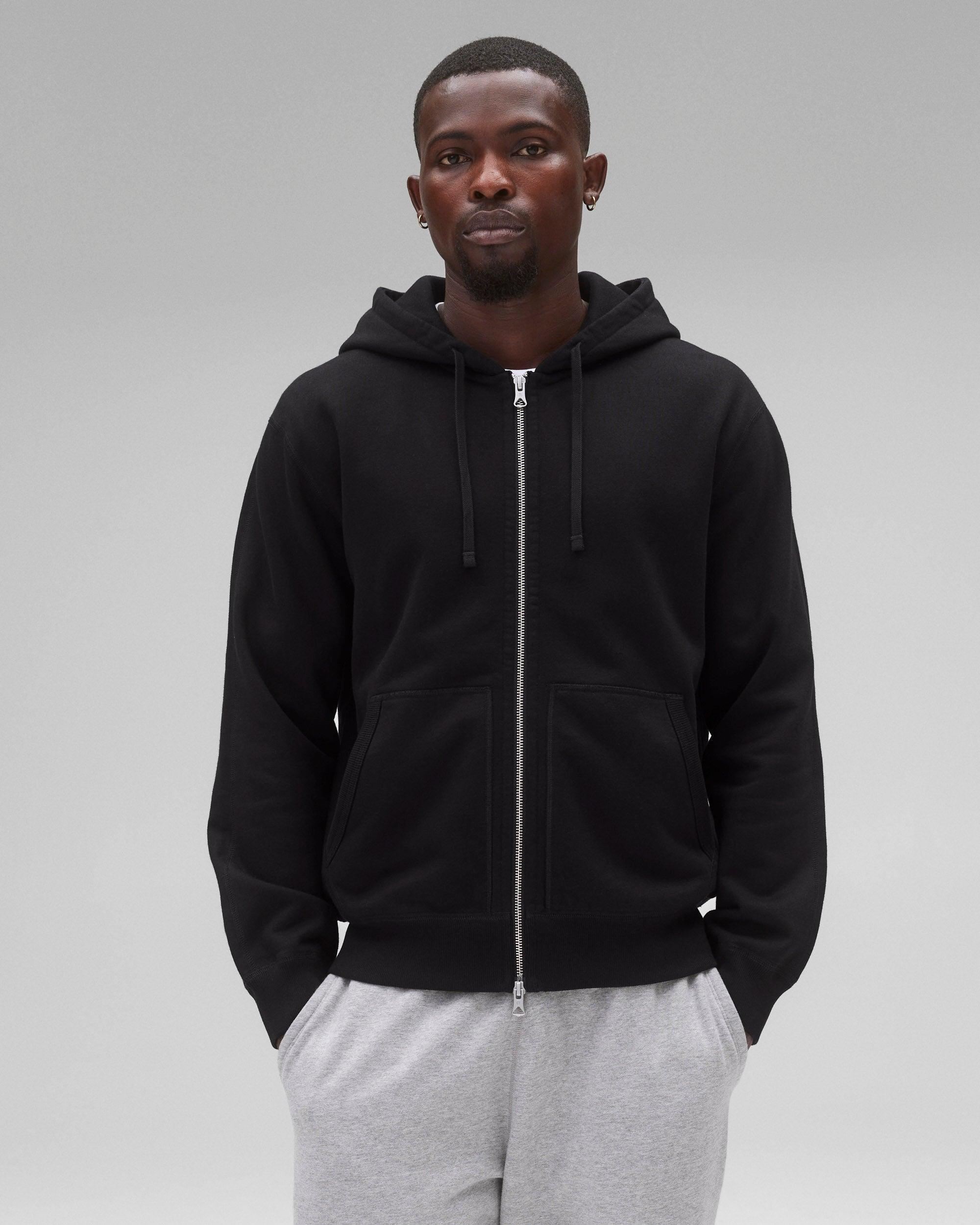 Midweight Terry Standard Zip Hoodie Male Product Image