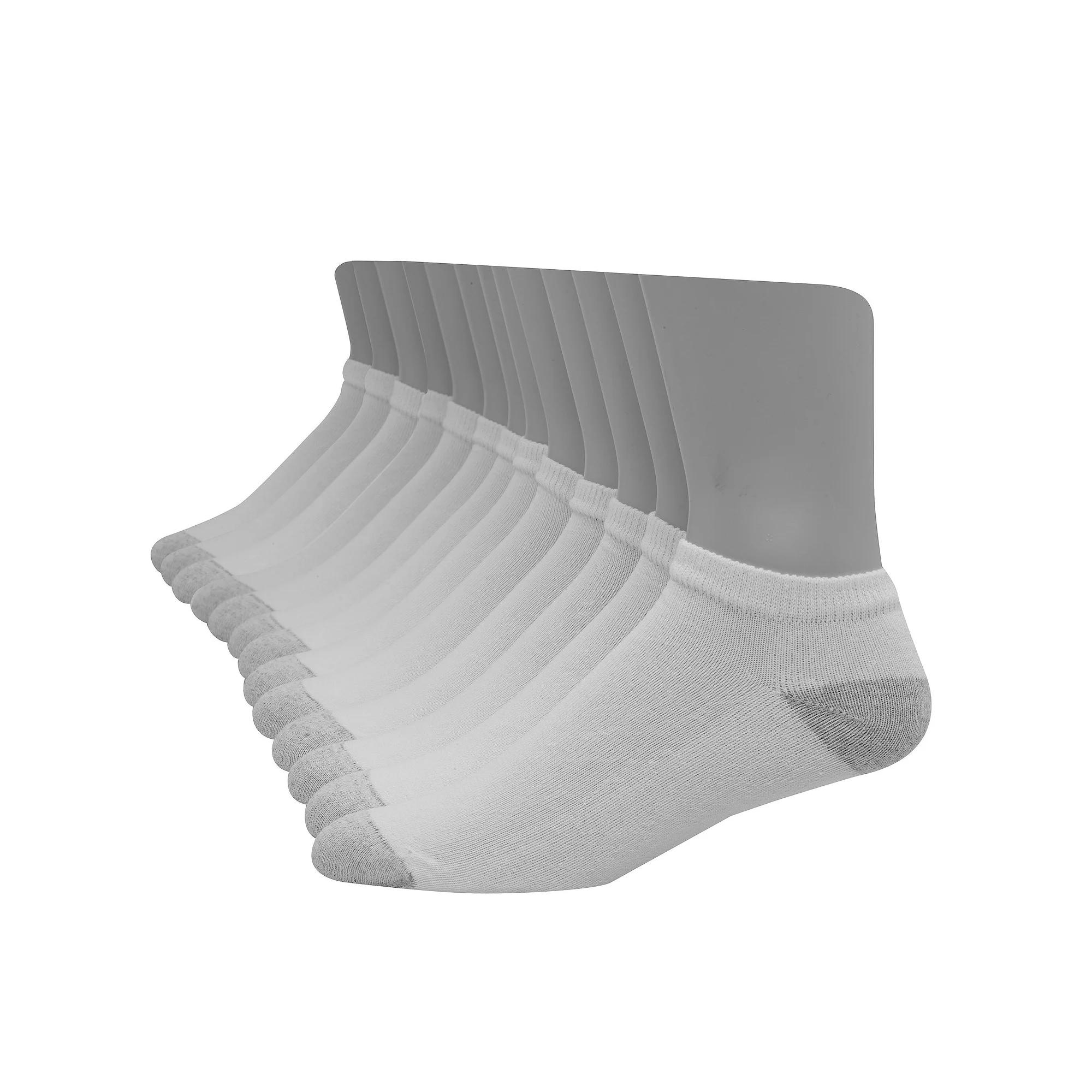 Men's Hanes® Ultimate 12+1 Bonus Pack Soft & Durable Ankle Socks,  Product Image