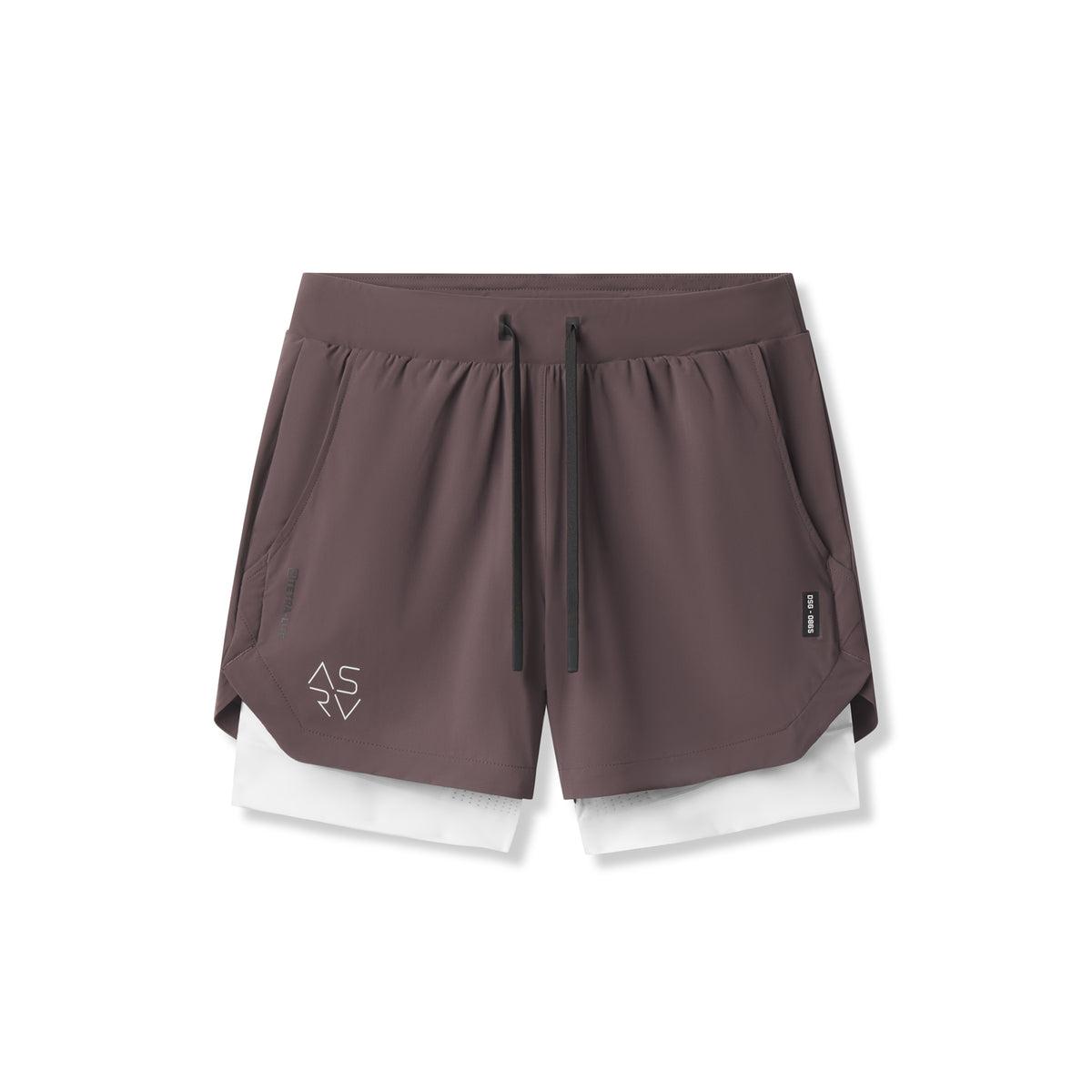 0865. Tetra-Lite® 5" Liner Short - Space Grey "Cyber"/White Male Product Image