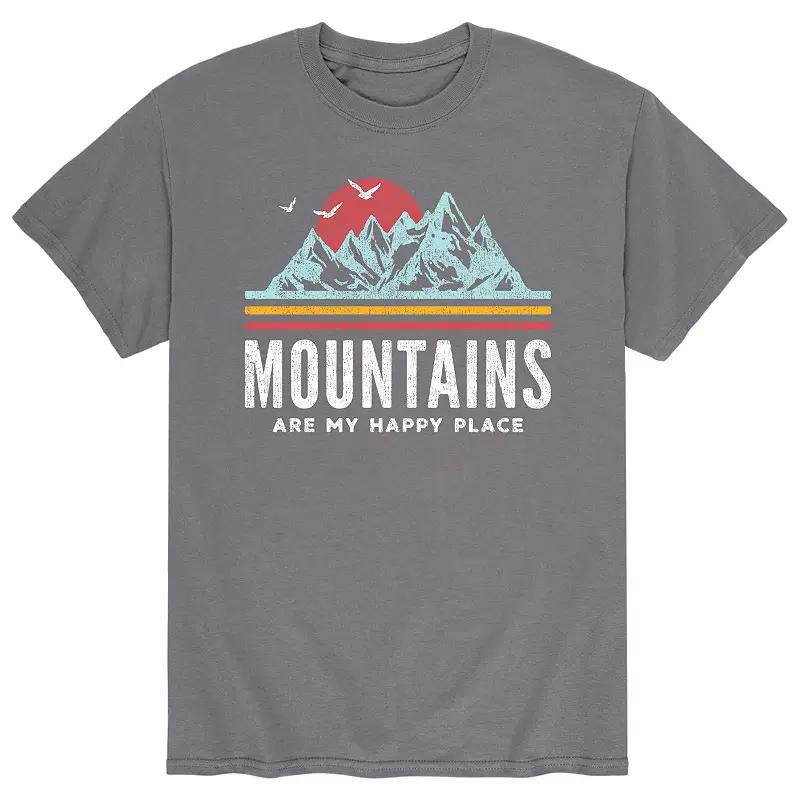 Men's Mountains Are My Happy Place Tee,  Product Image