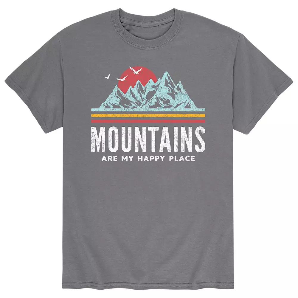 Men's Mountains Are My Happy Place Tee,  Product Image