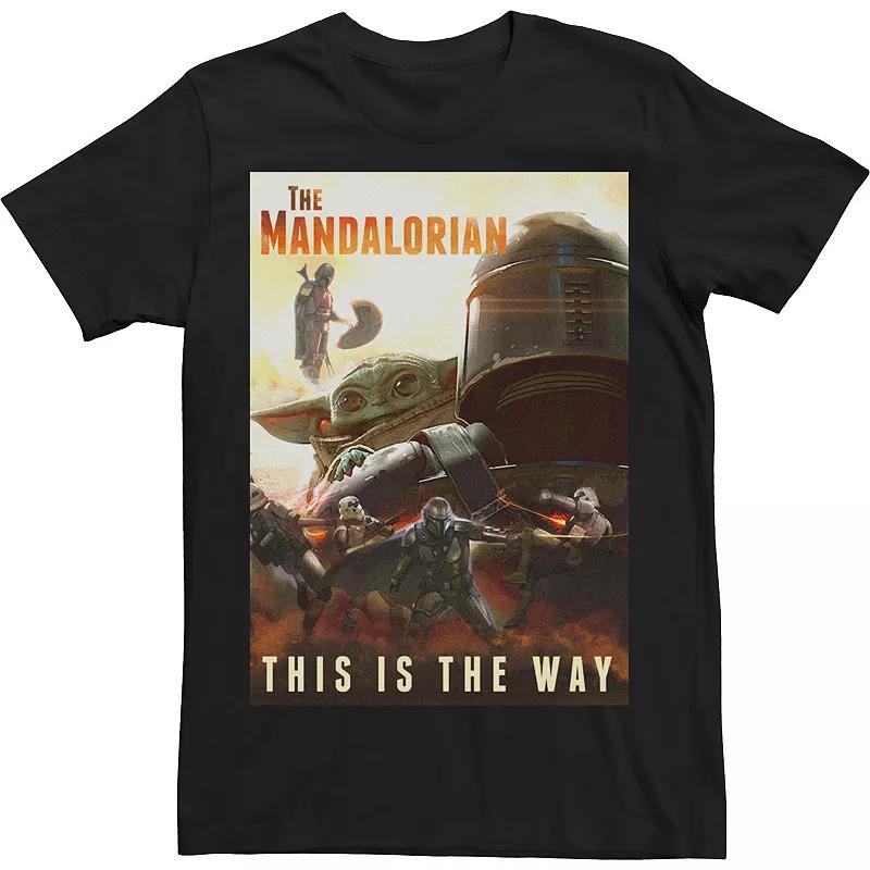 Men's Star Wars The Way Poster Tee, Size: Medium, Black Product Image
