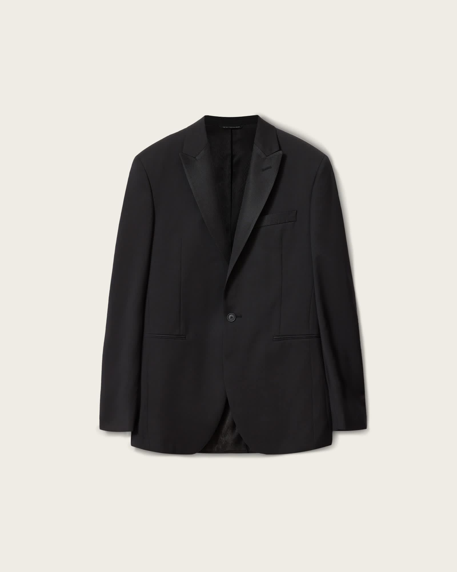 Clyston Slim Fit Blazer Black | ALLSAINTS US Product Image