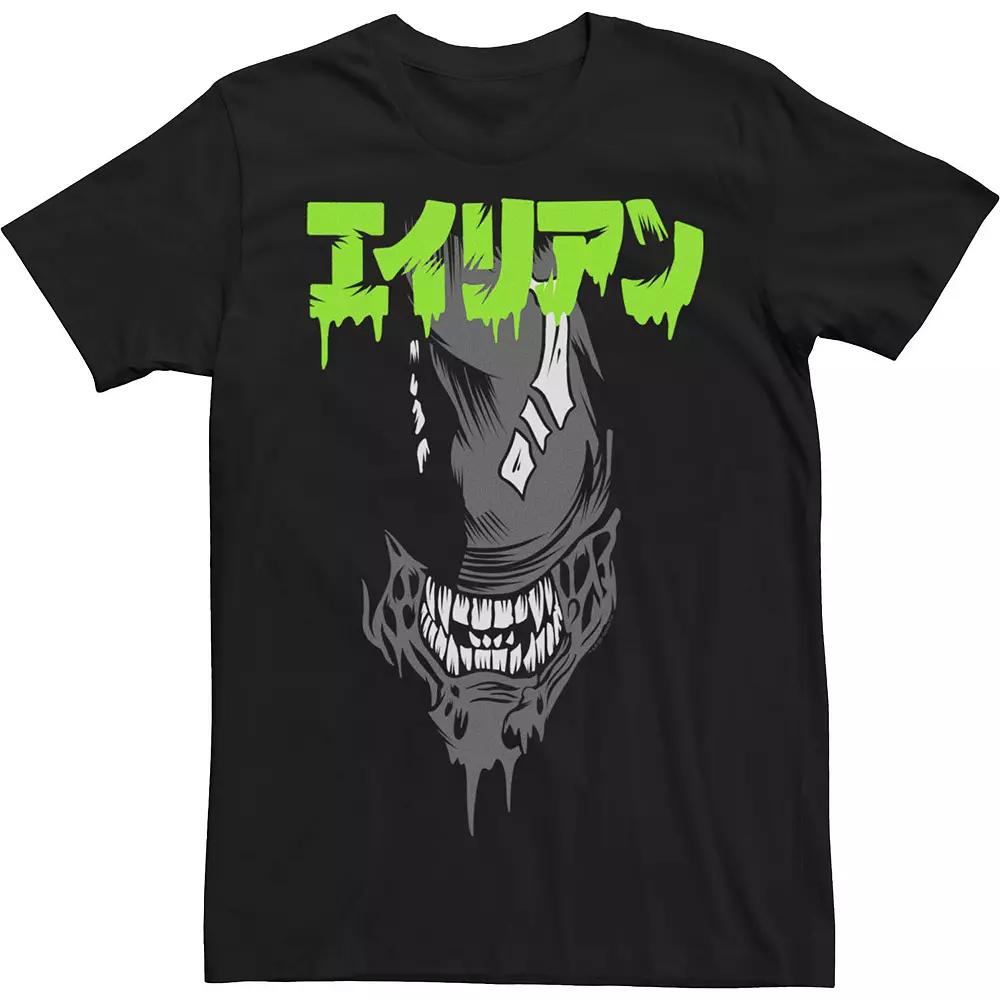 Men's Alien Kanji Big Face Tee,  Product Image