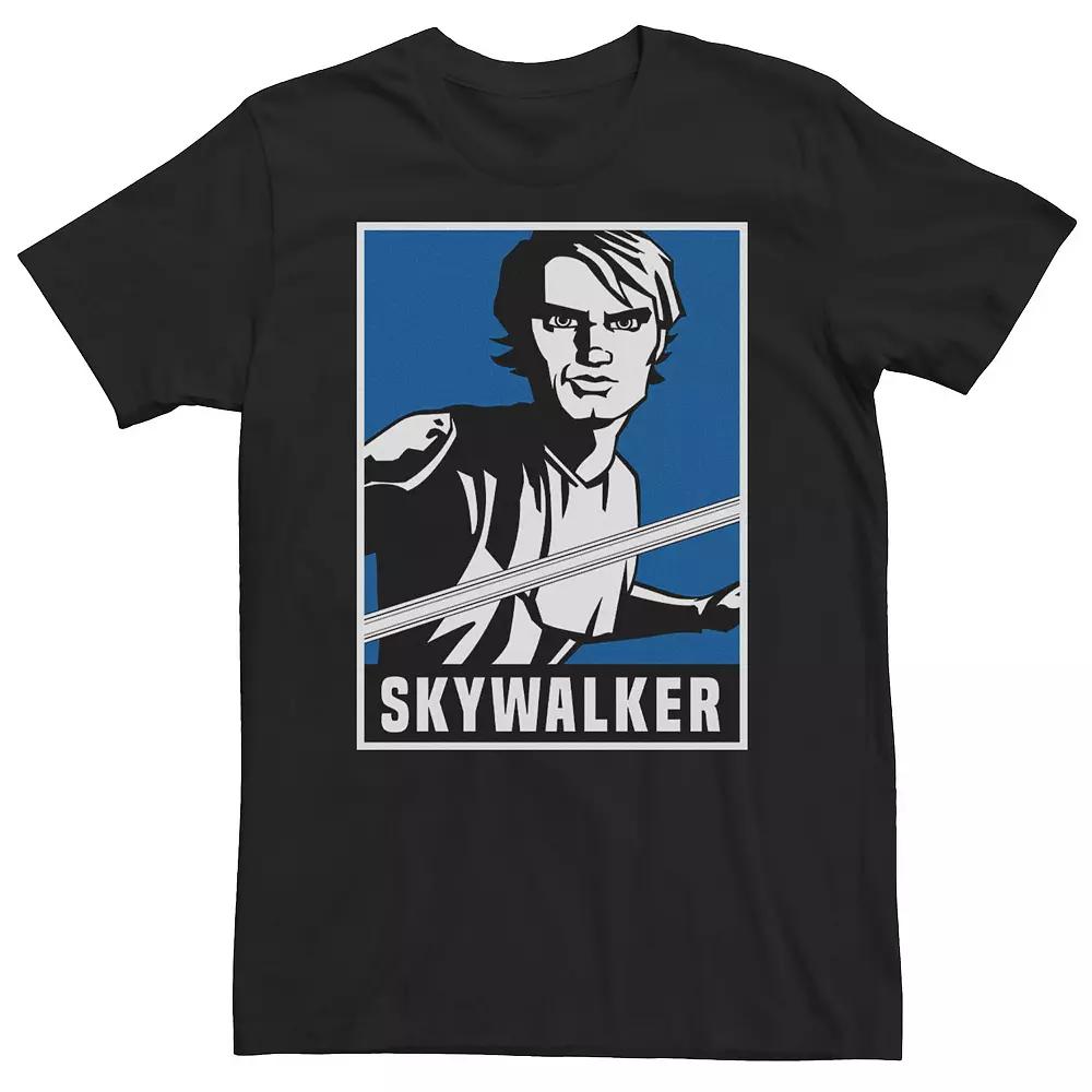 Big & Tall Star Wars: Clone Wars Luke Skywalker Poster Tee, Men's,  Product Image