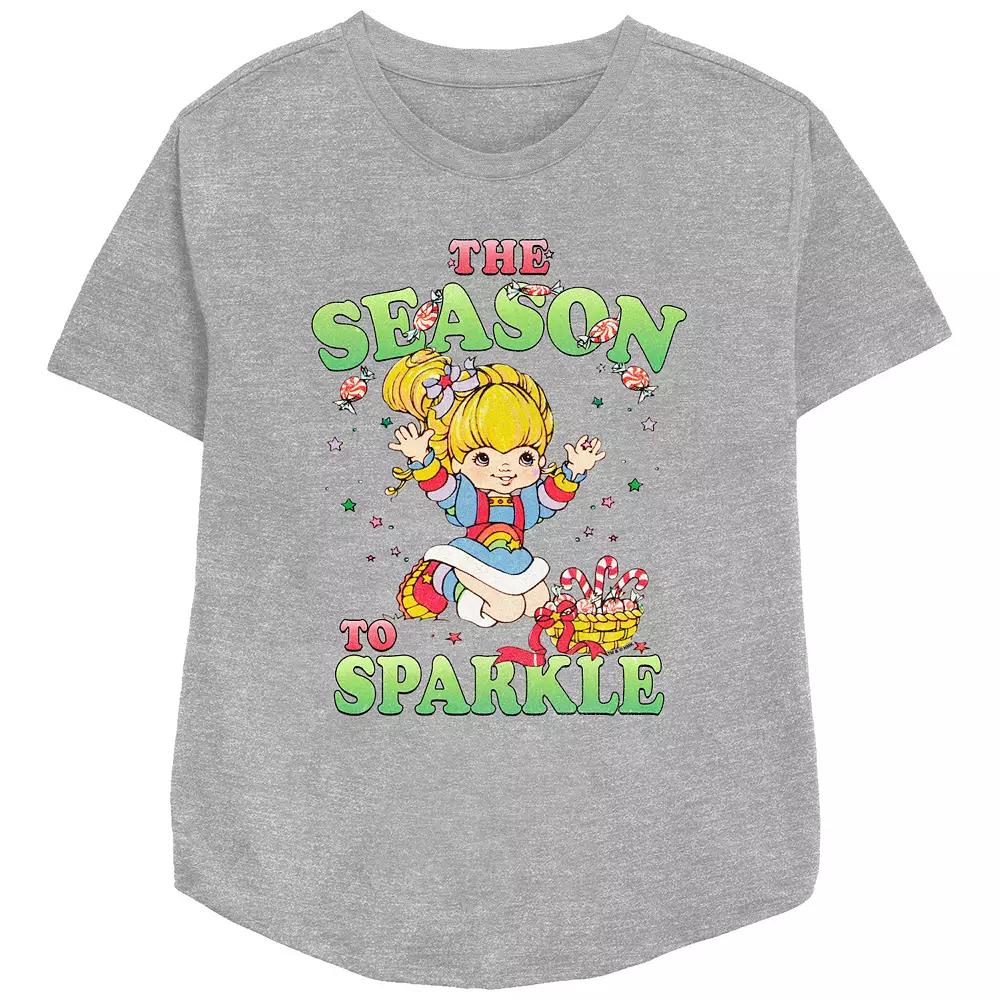 Women's Rainbow Brite The Season To Sparkle Relaxed Fit Graphic Tee,  Product Image