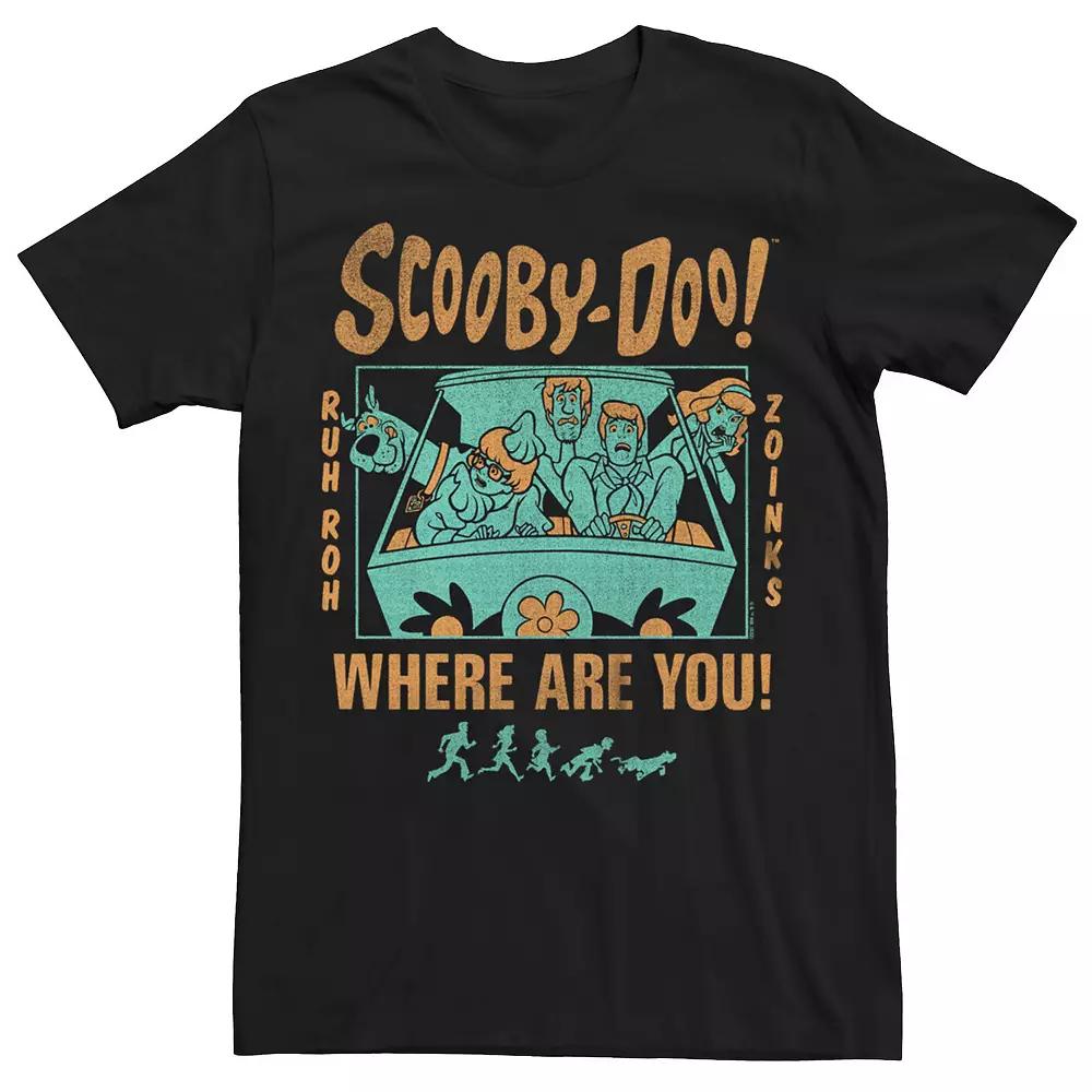 Men's Scooby Doo Where Are You Scared Gang Tee,  Product Image