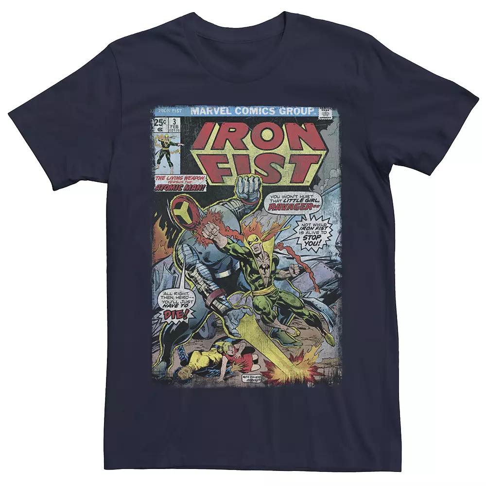 Men's Marvel Iron Fist vs Atomic Man Comic Tee,  Product Image