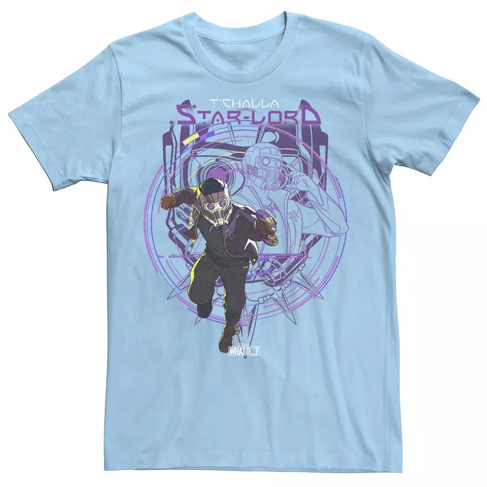 Men's Marvel What If T'Challa Star Lord Poster Tee,  Product Image