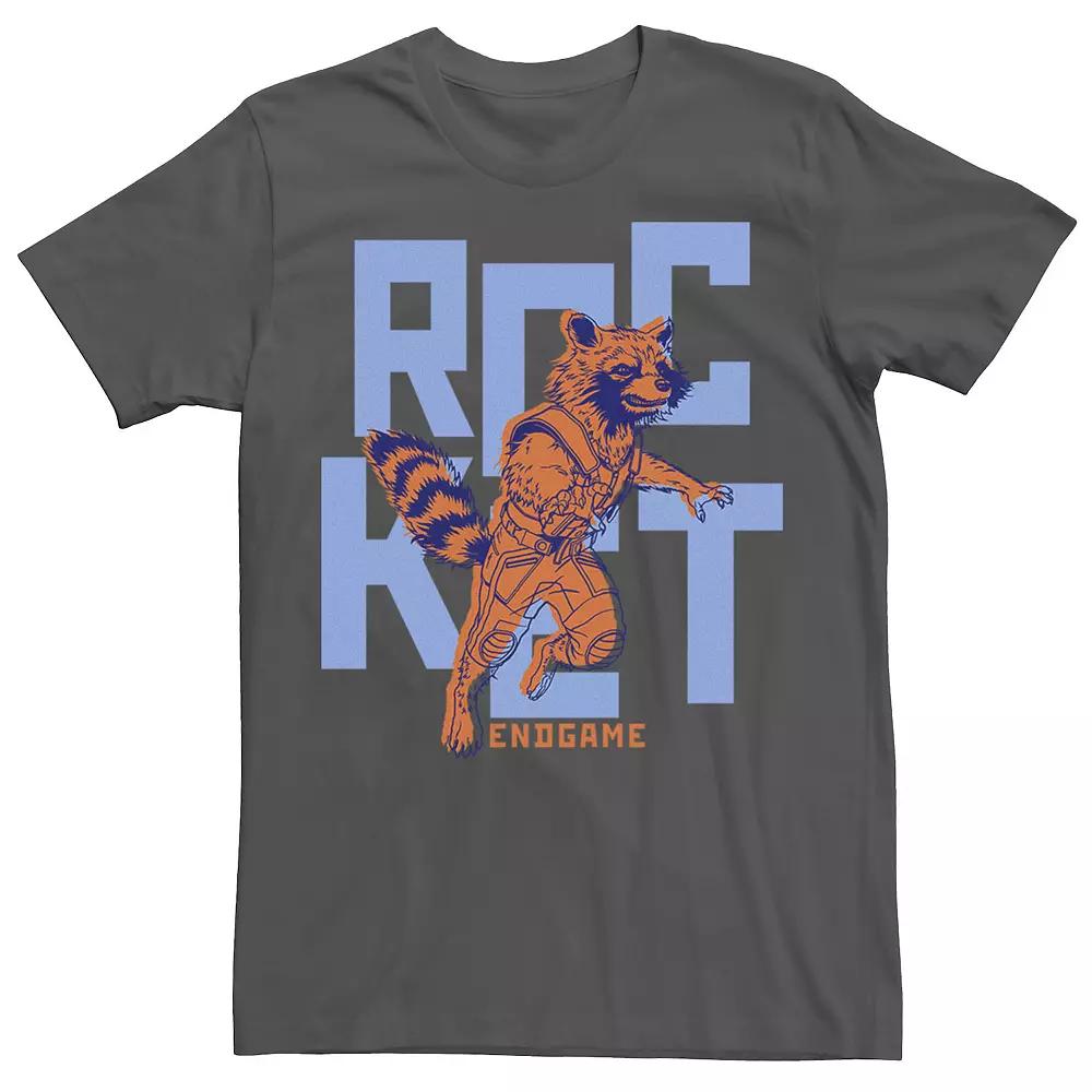 Men's Marvel Avengers Endgame Rocket Pop Art Portrait Graphic Tee,  Product Image
