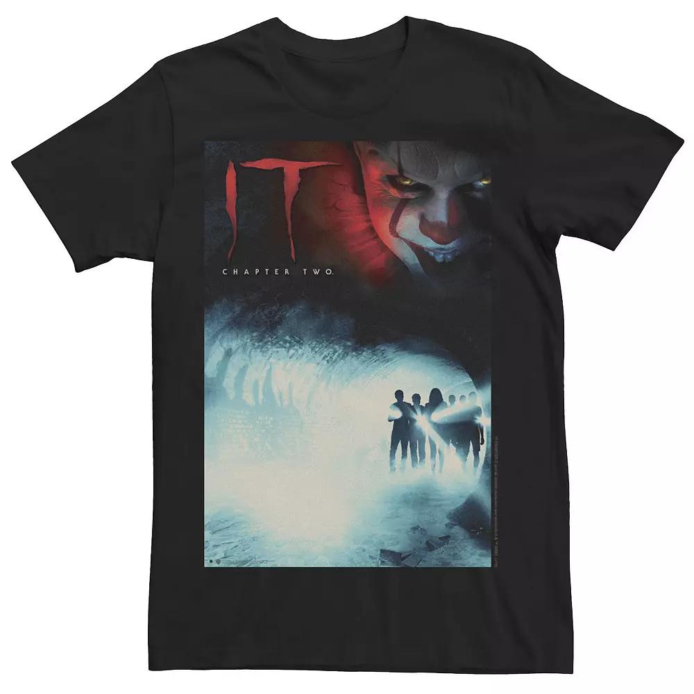 Men's IT Chapter 2 Collage Portrait Poster Tee, Size: 3XL, Black Product Image