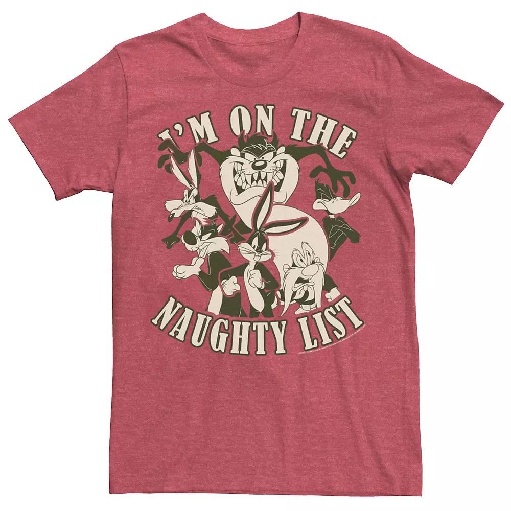 Men's Looney Tunes Christmas I'm On The Naughty List Tee,  Product Image