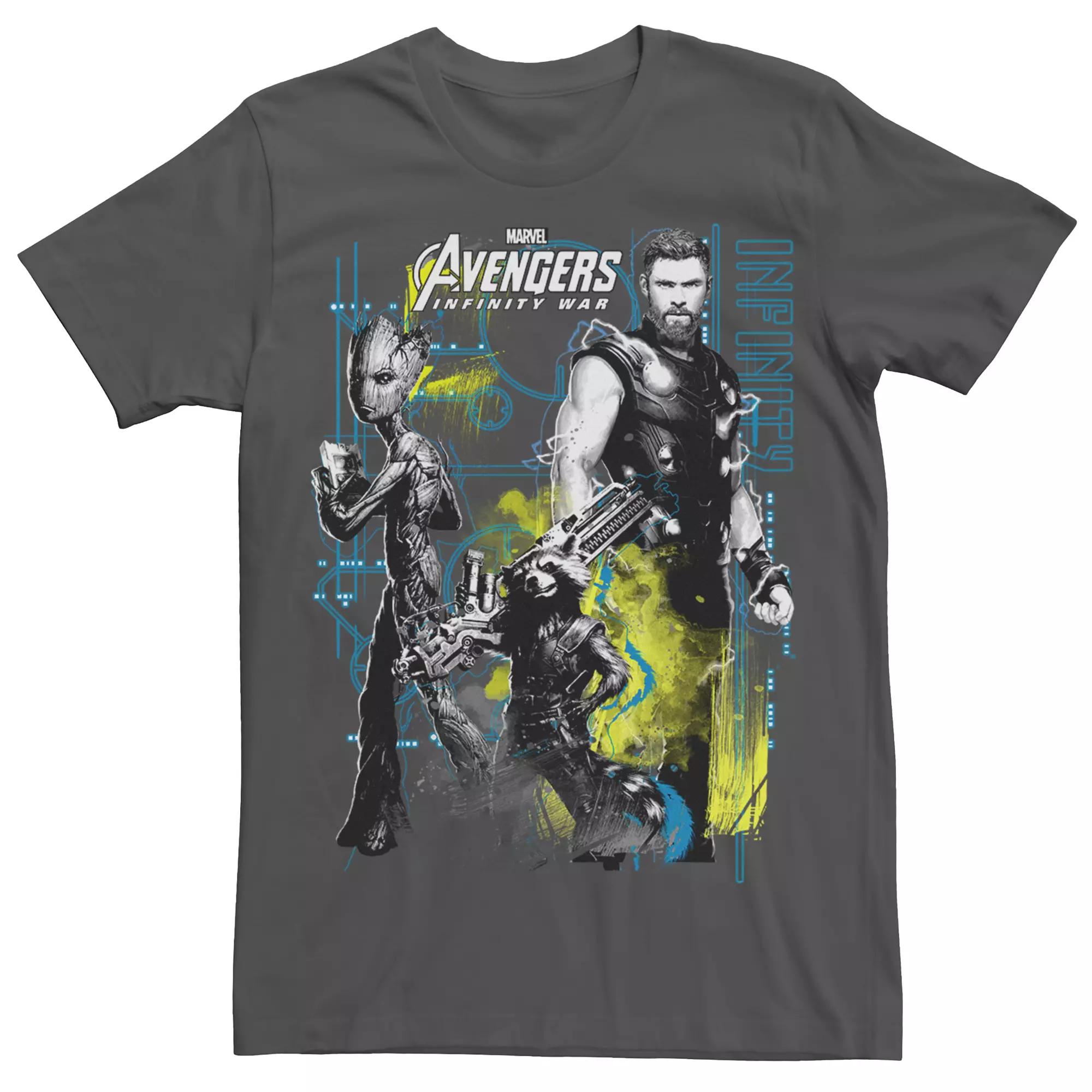 Big & Tall Marvel Guardians Of The Galaxy Galactic Guardians Graphic Tee, Men's,  Product Image