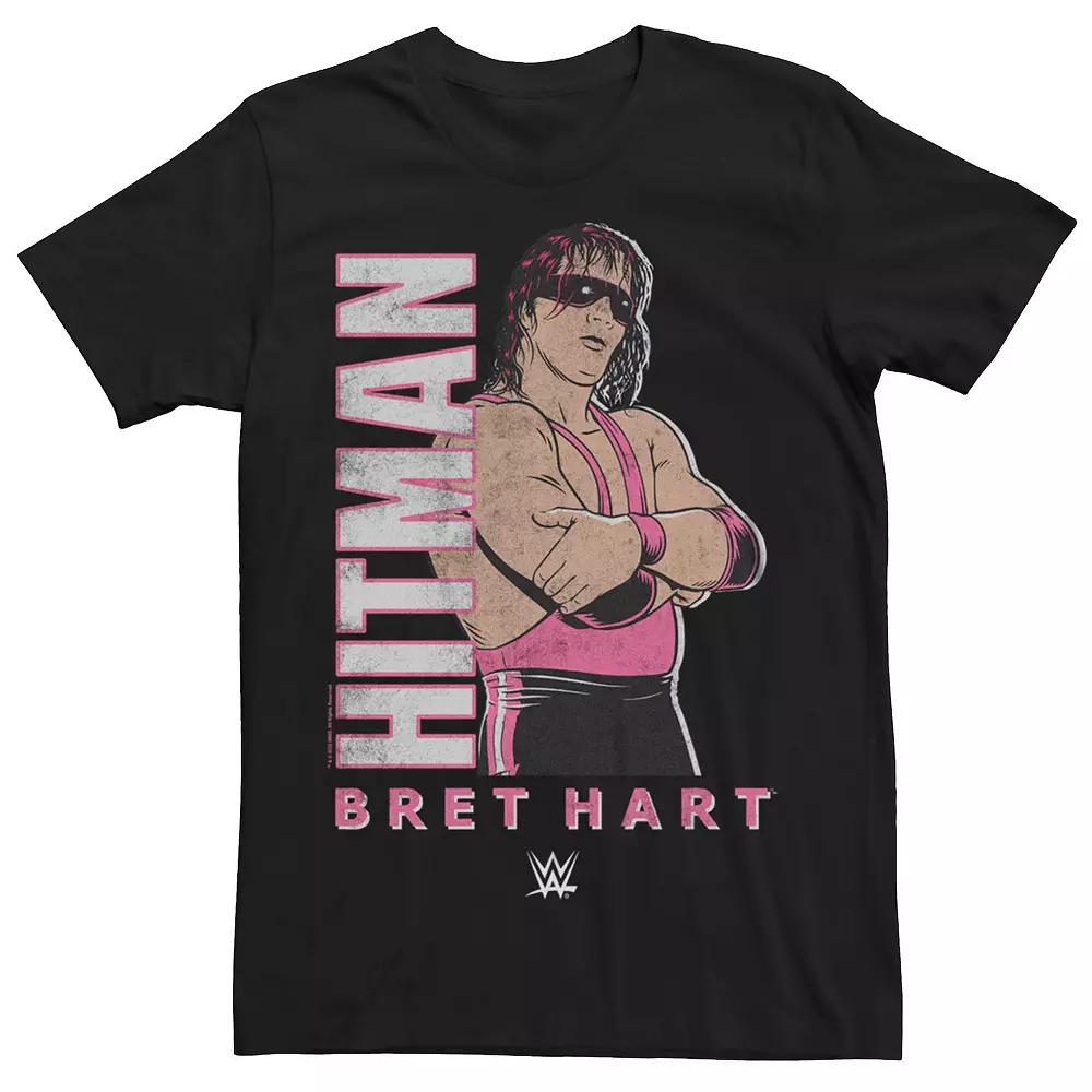 Big & Tall WWE Retro Hitman Bret Hart Graphic Tee, Men's,  Product Image