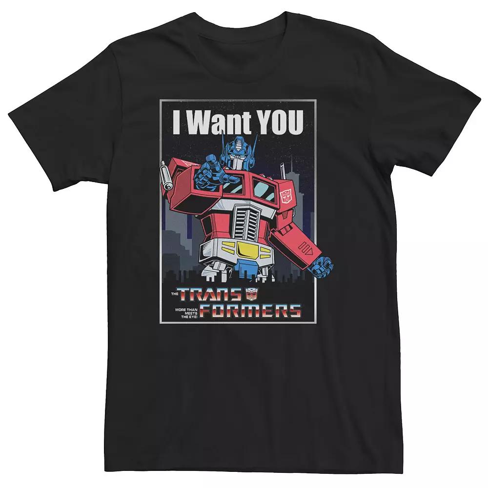 Big & Tall Transformers Optimus Prime I Want You Tee, Men's,  Product Image